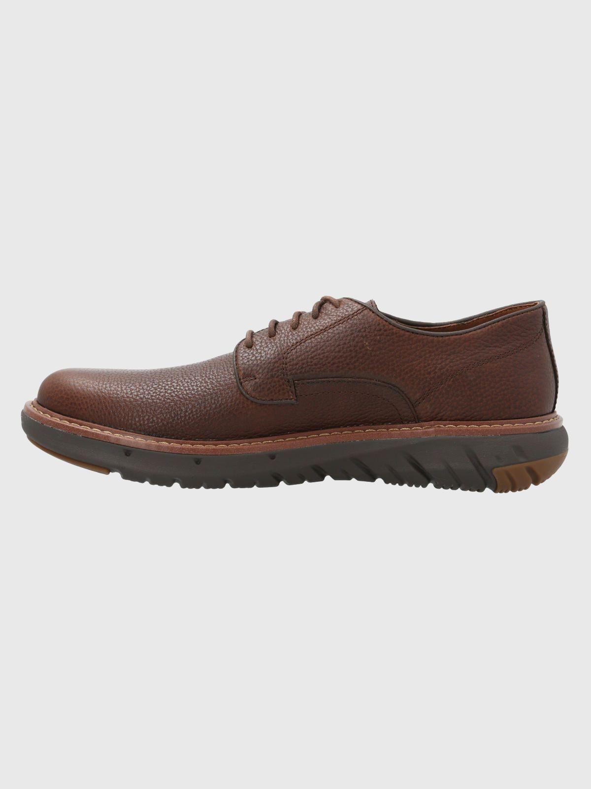 Zapato Cuero Hombre Smart Oxford Café-4