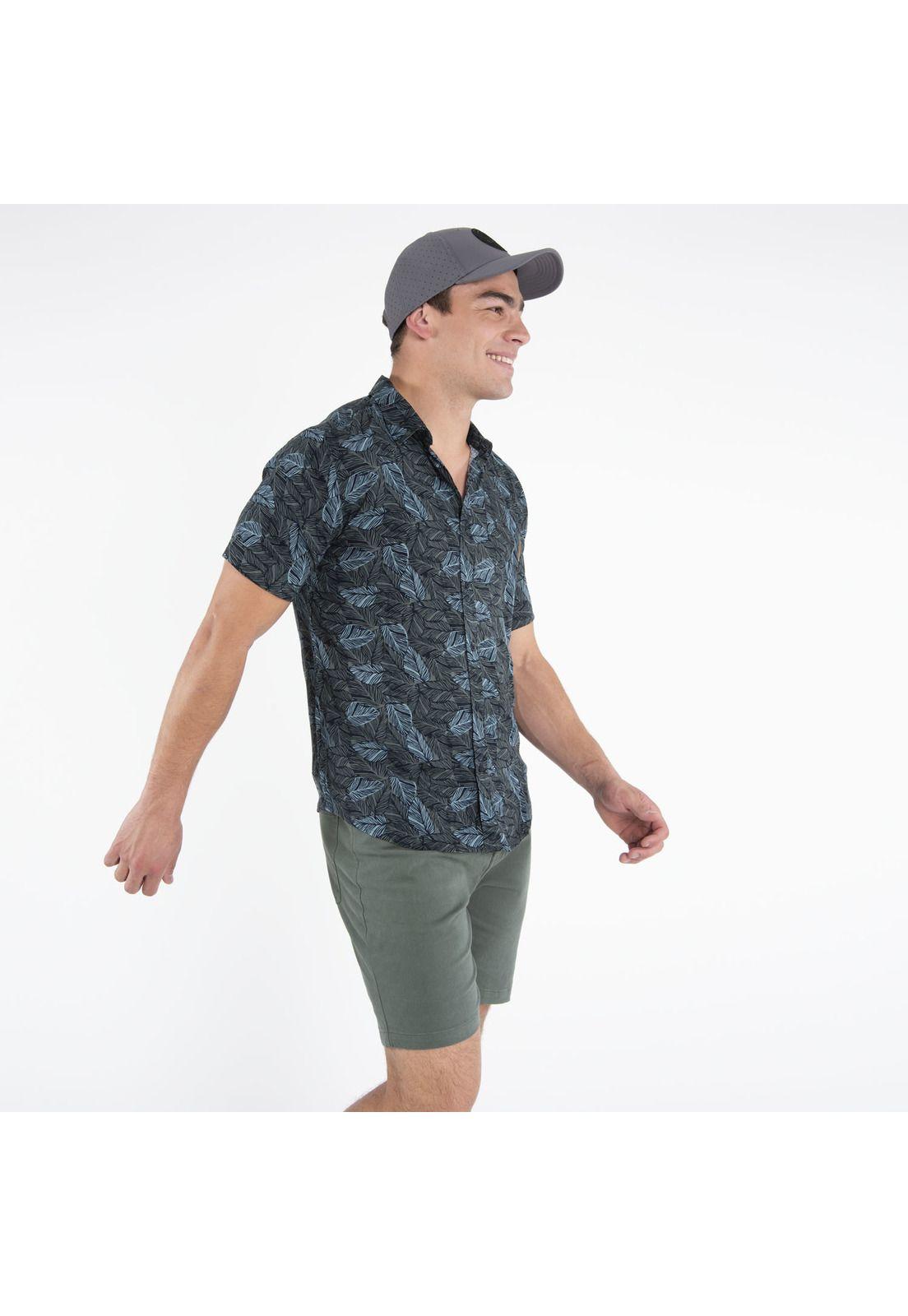 Camisa Hombre Laos Shirt Azul-1