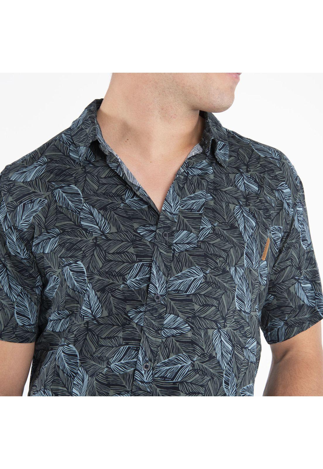 Camisa Hombre Laos Shirt Azul-3