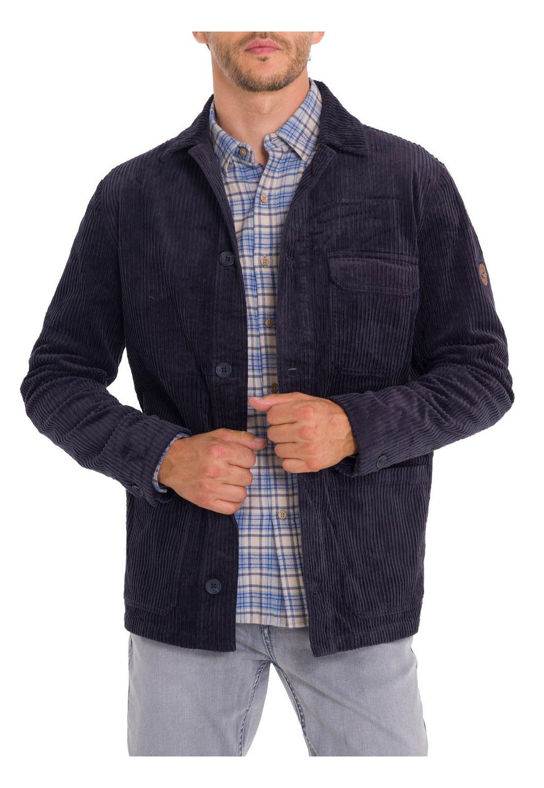 Chaqueta Algodón Hombre Bellagio Azul-5