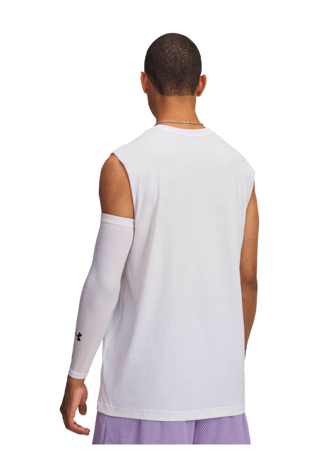 Polera Sin mangas Basketball  Hombre Curry tour Blanco -1