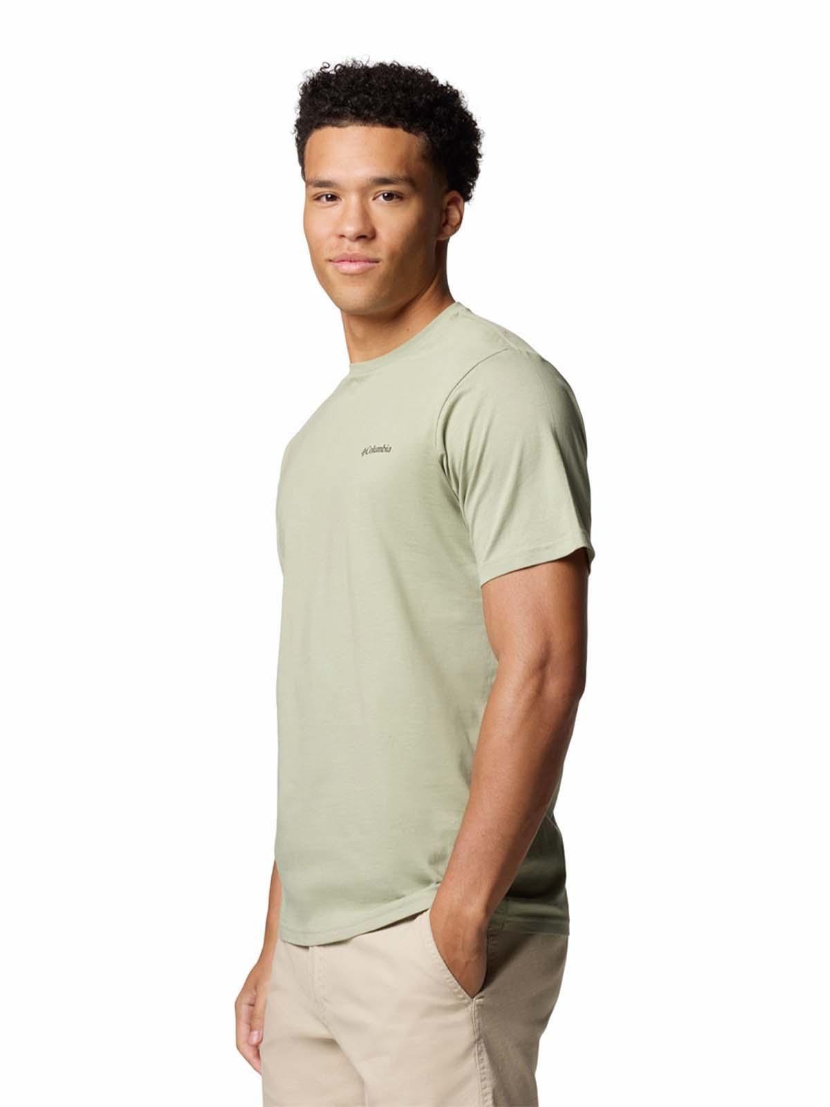 Polera Manga Corta Hombre North Cascades Beige-1