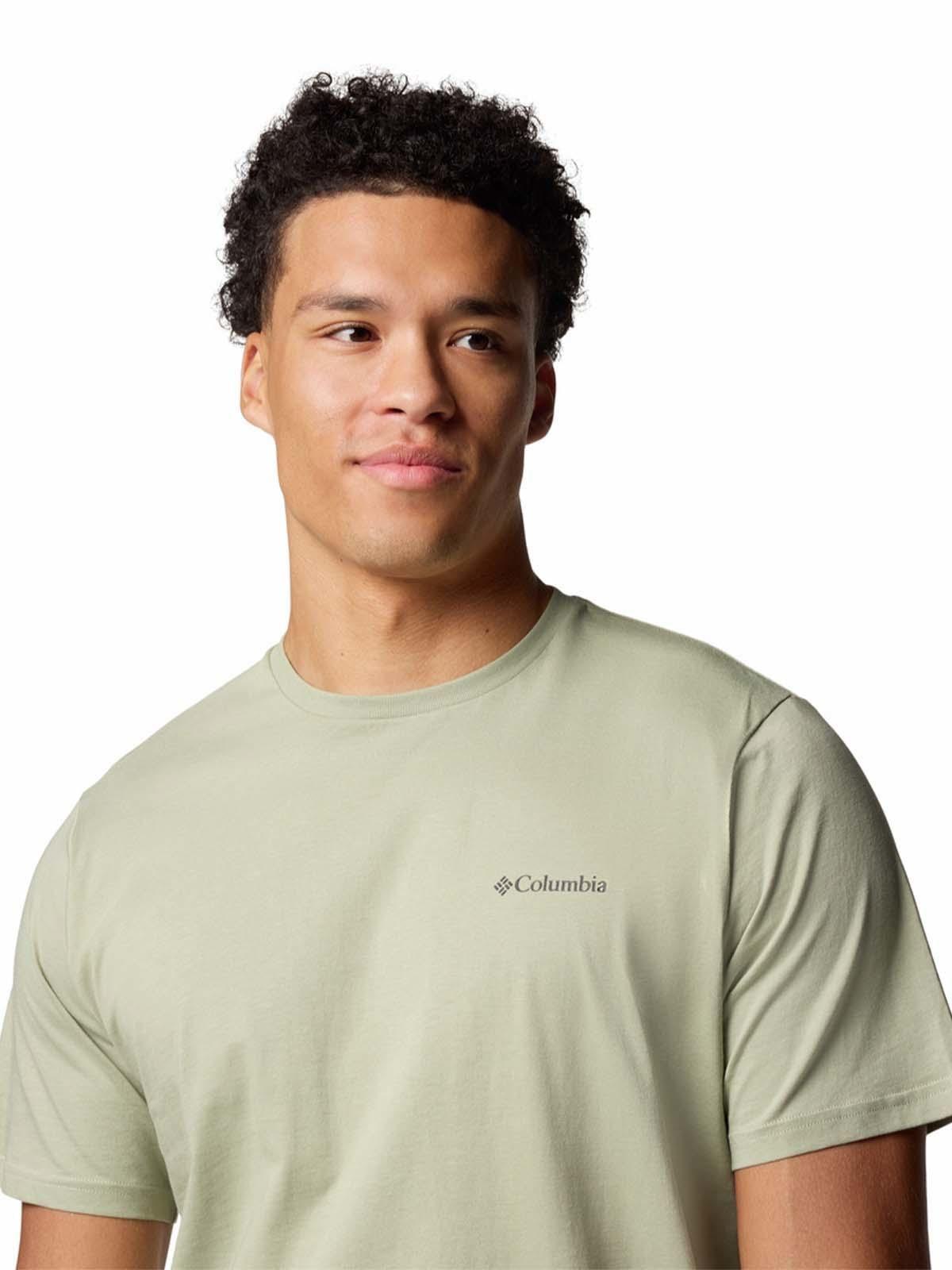 Polera Manga Corta Hombre North Cascades Beige-3
