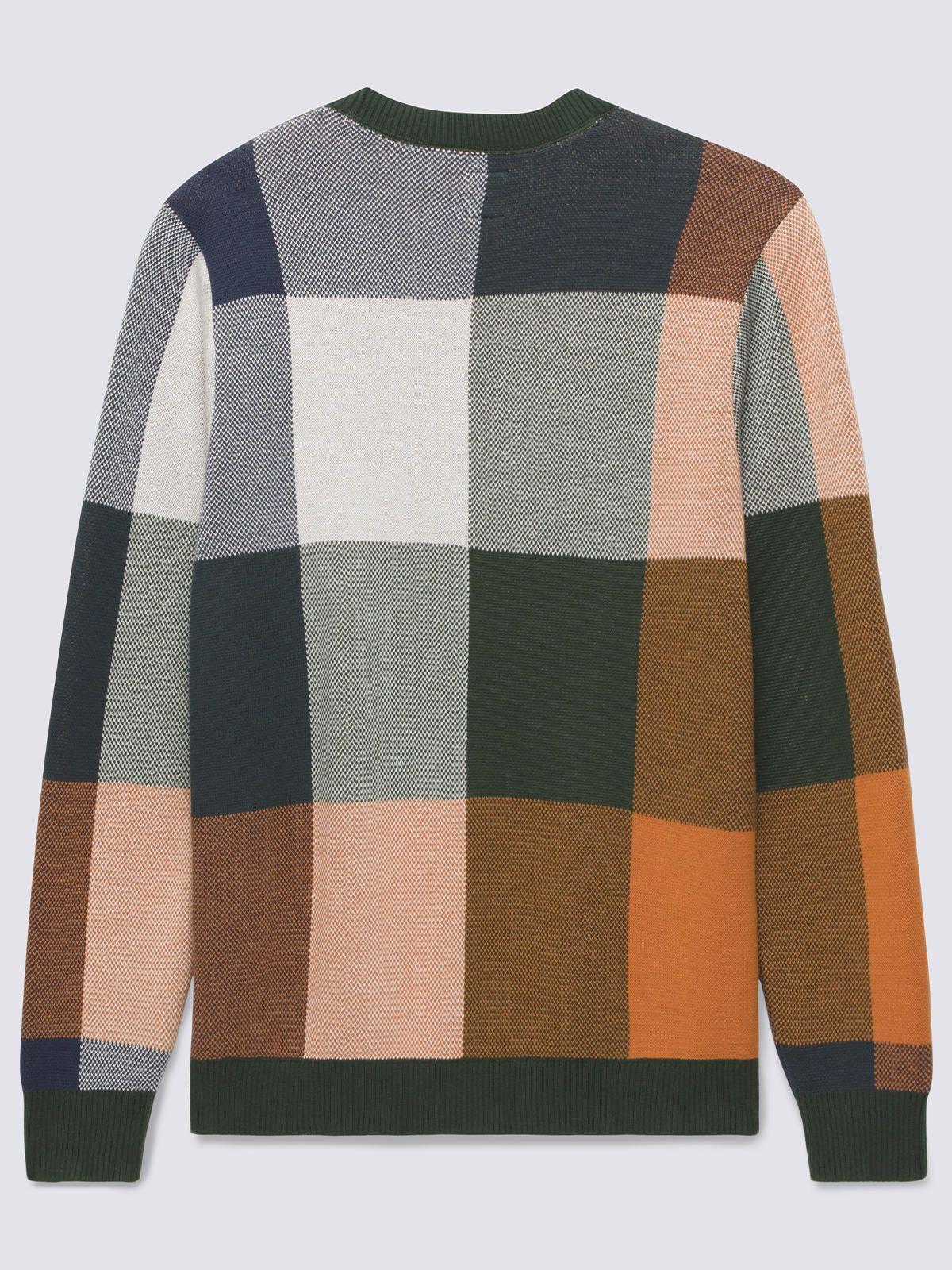 Sweater Walden Plaid Cardiga Verde Hombre-6