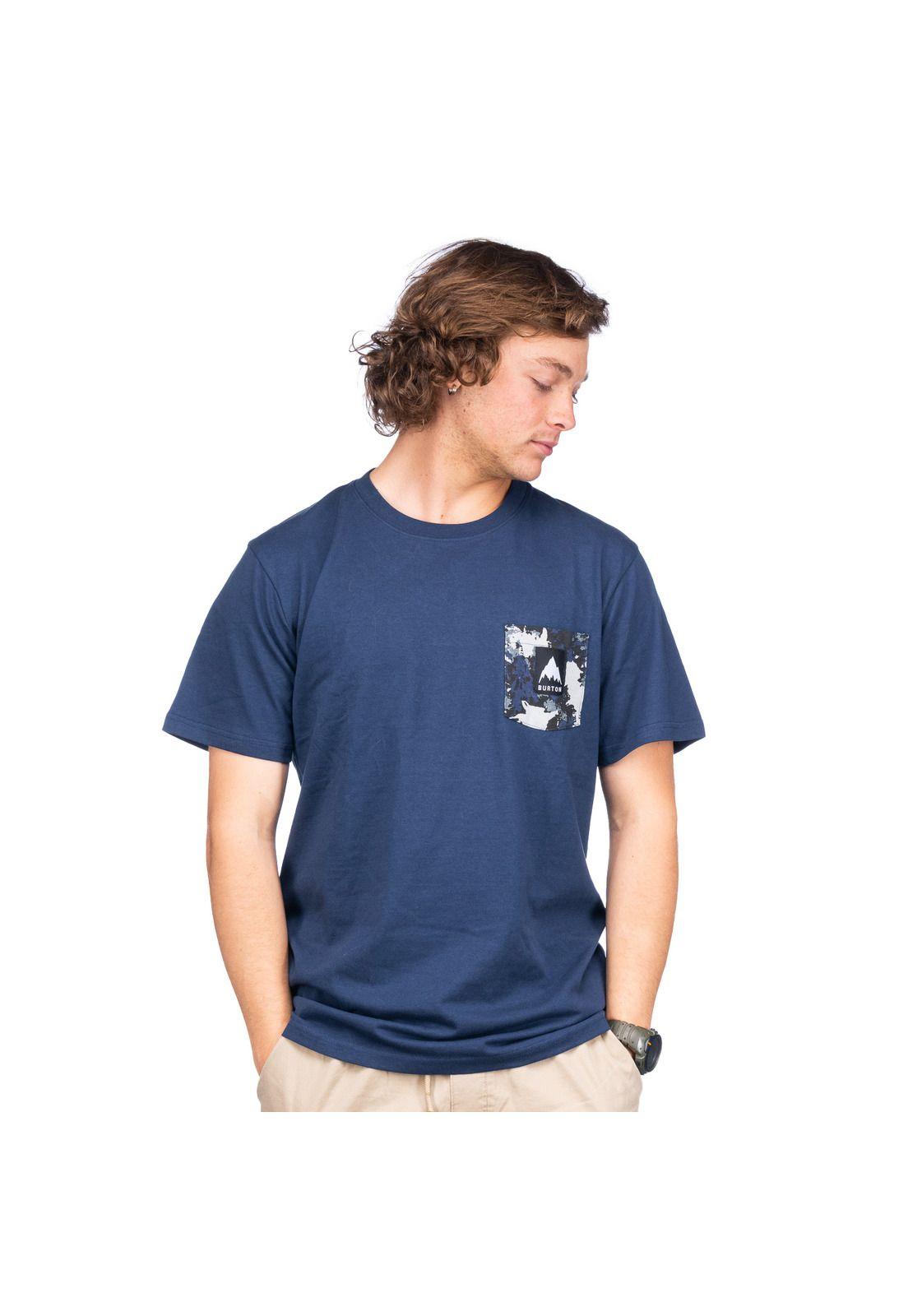 Polera M/C Hombre Deep Azul -0