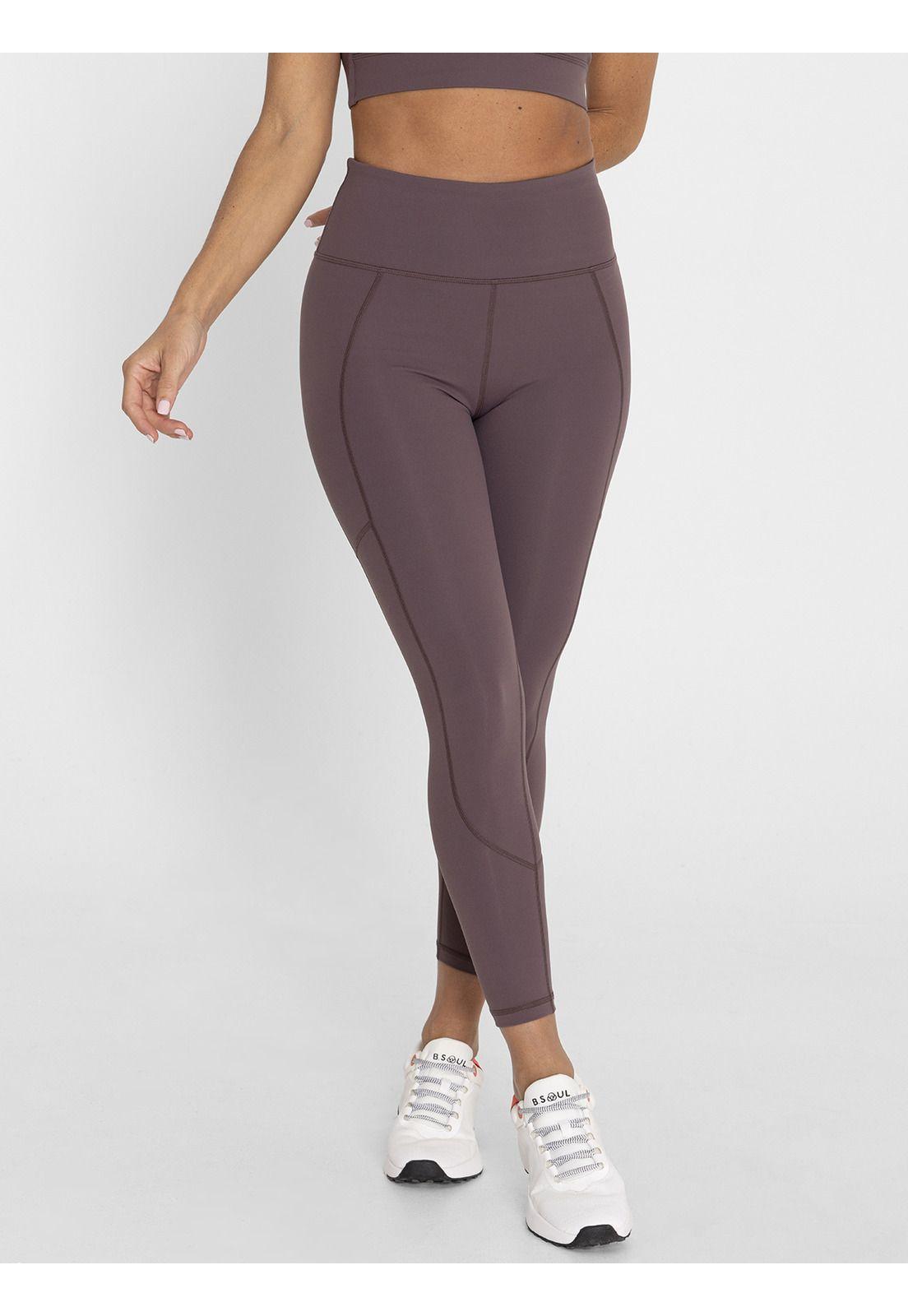 Calza Tiro Alto 7/8 Hr Ankle Legg Zoe Café Mujer-5