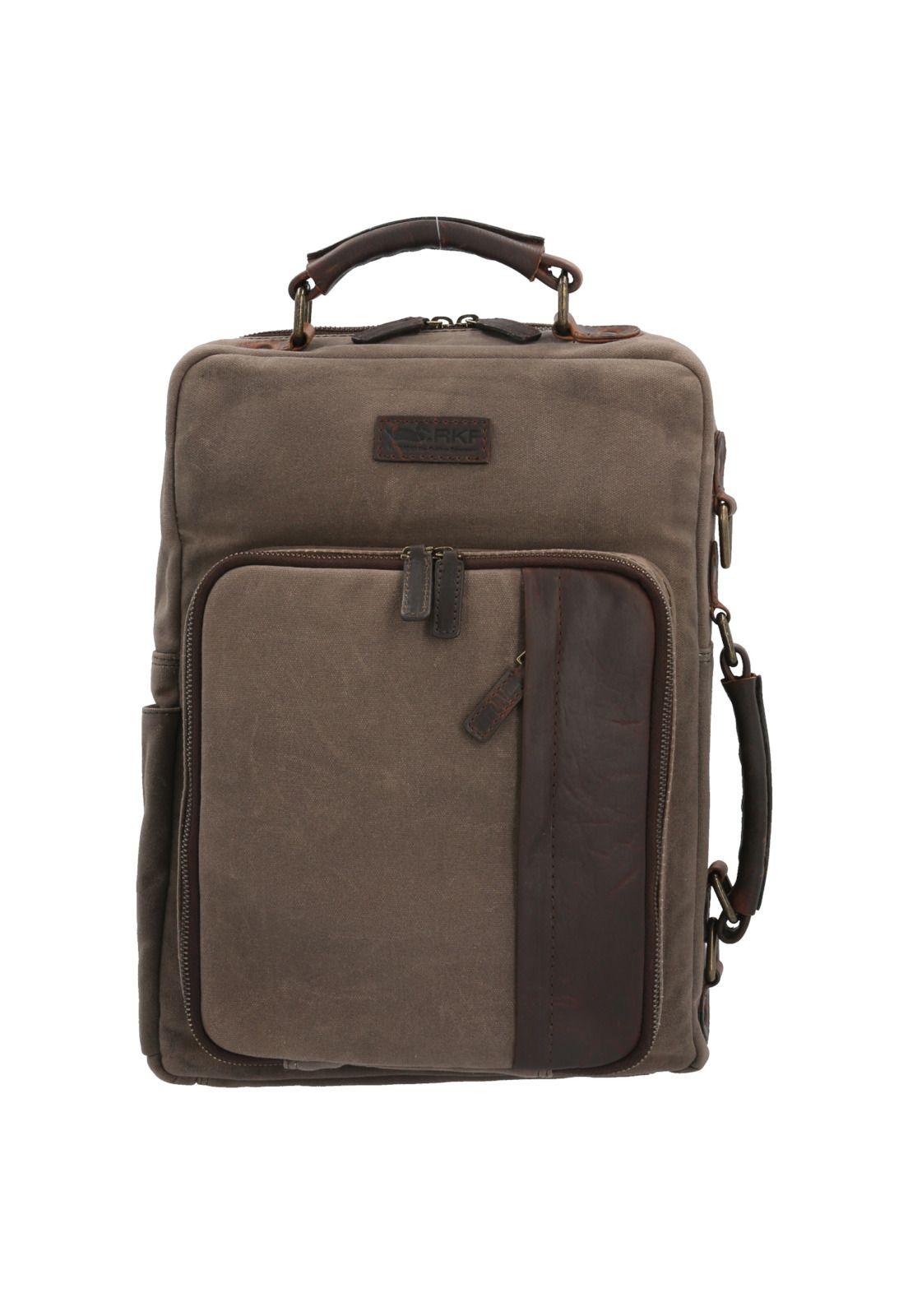 Mochila Maletín Hombre Wx Amur Backbrief Café-0