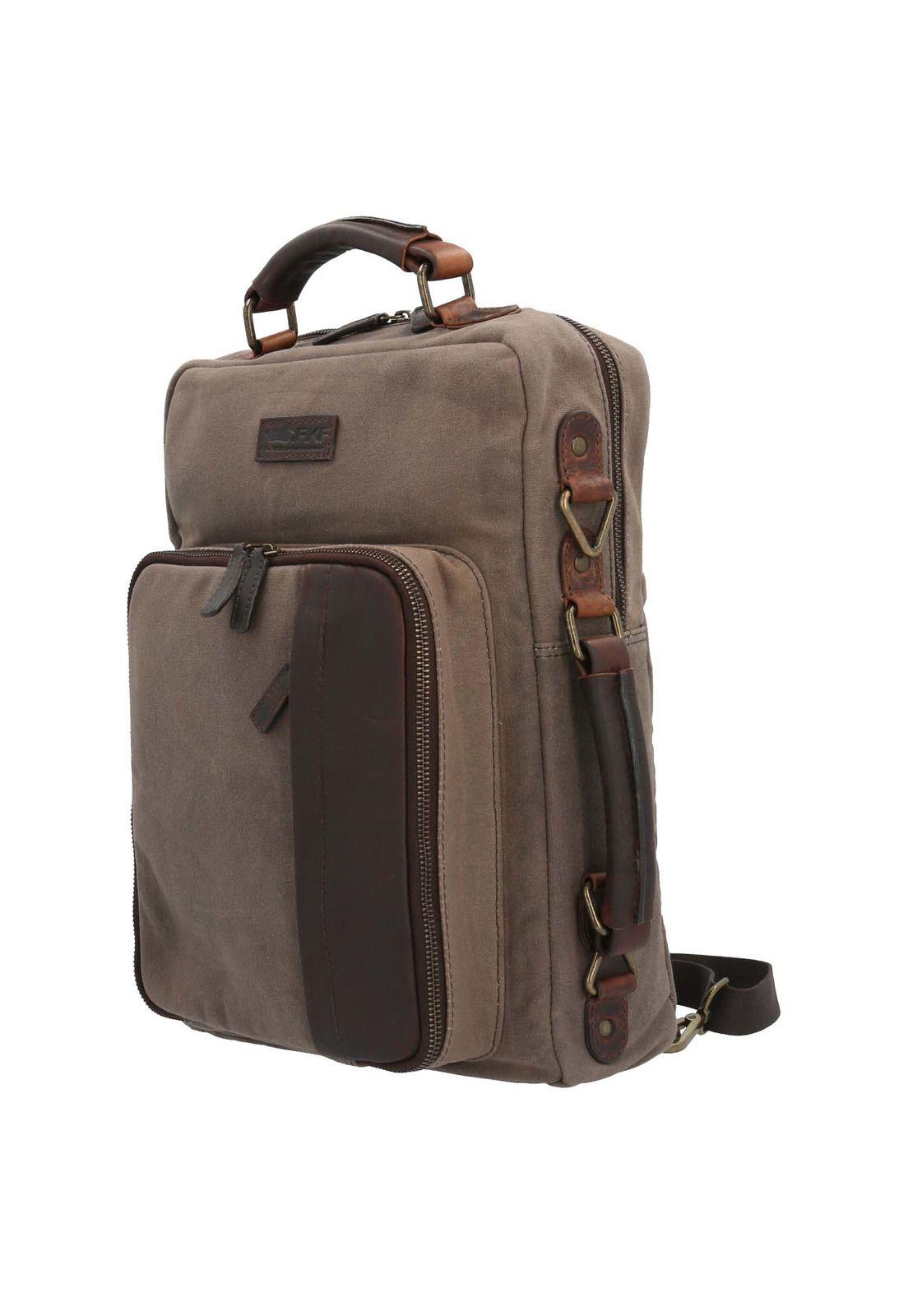 Mochila Maletín Hombre Wx Amur Backbrief Café-1