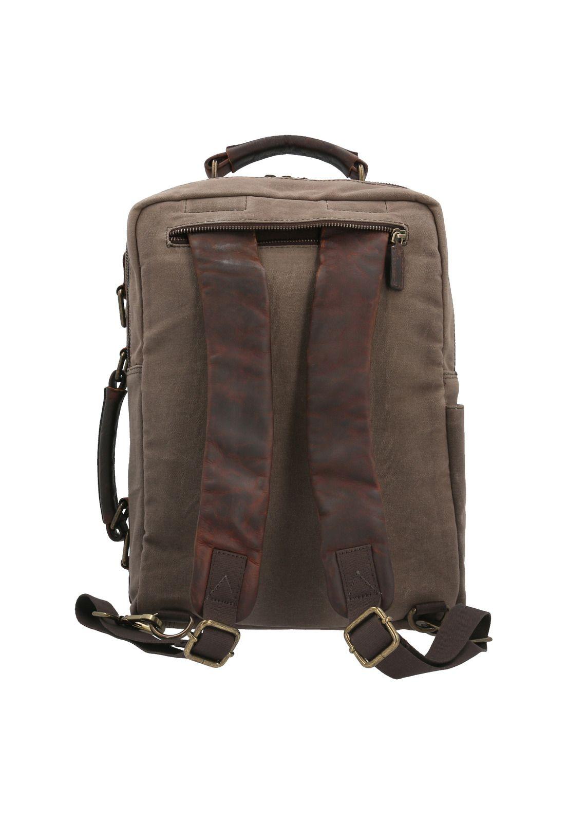 Mochila Maletín Hombre Wx Amur Backbrief Café-2