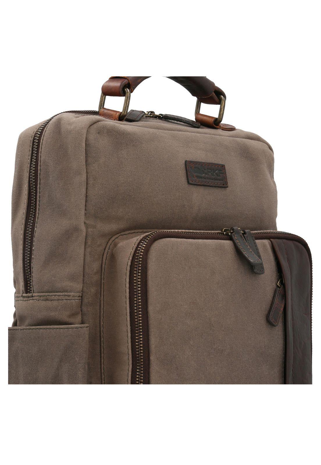 Mochila Maletín Hombre Wx Amur Backbrief Café-4