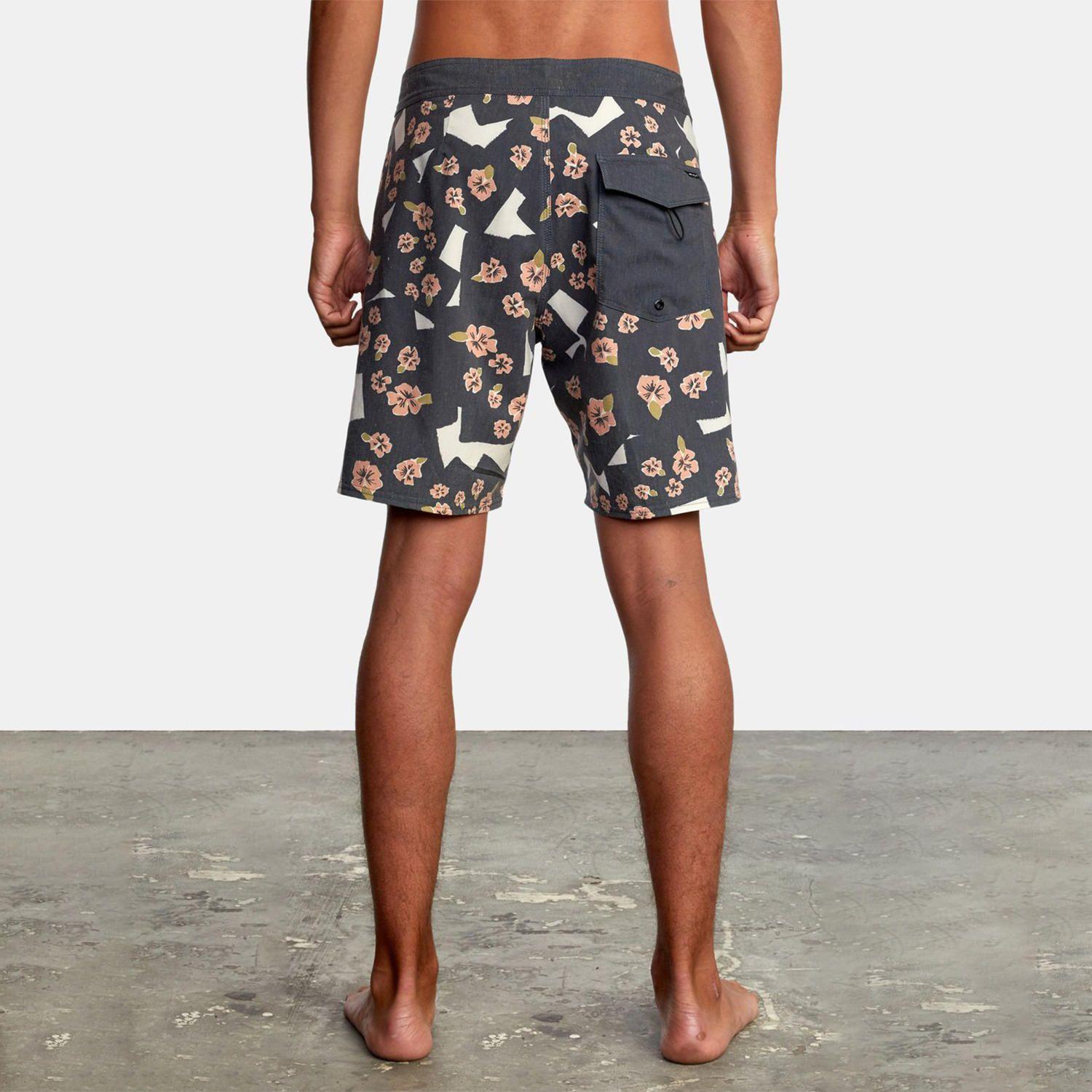 Traje De Baño Hombre Pop Flower Trun Negro-2