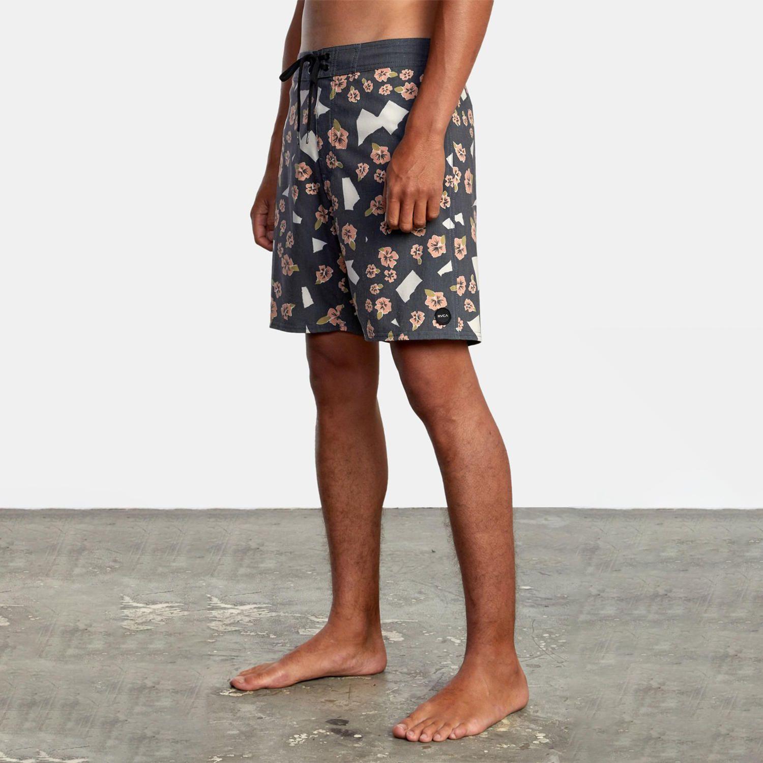 Traje De Baño Hombre Pop Flower Trun Negro-4