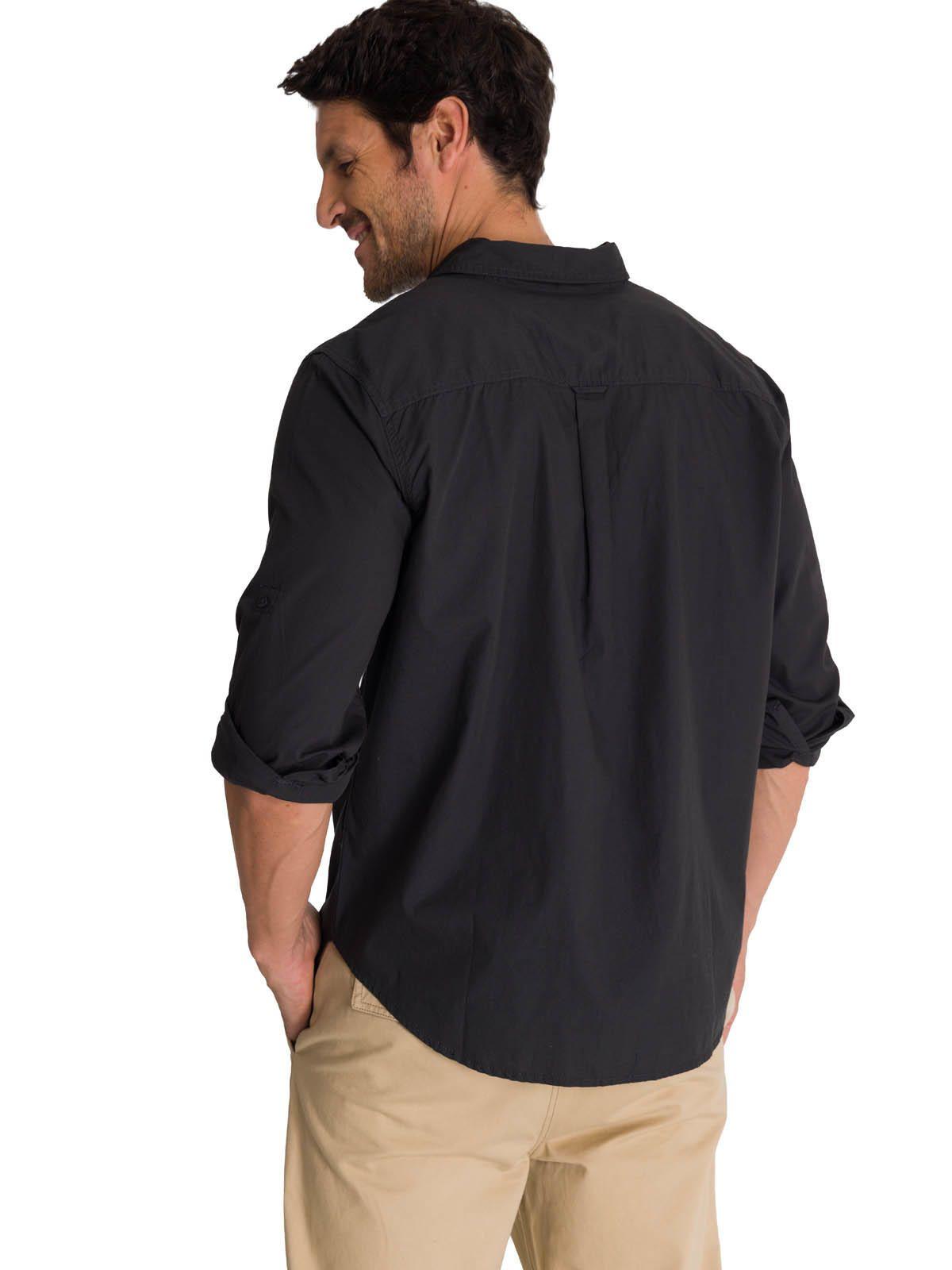 Camisa Manga Larga Hombre Convertible Negro-4