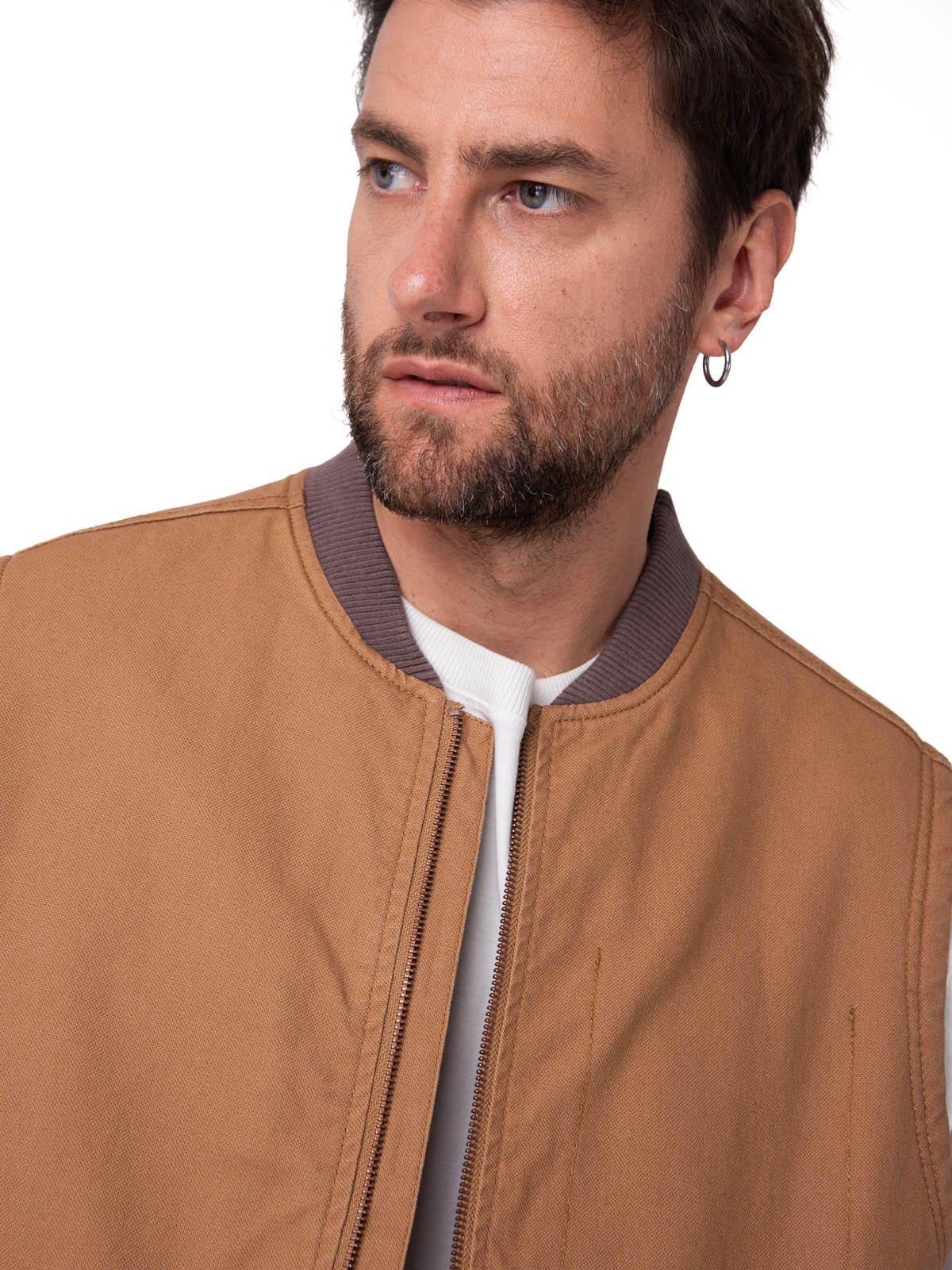 Chaqueta Sin Mangas Canvas Utility Café -4