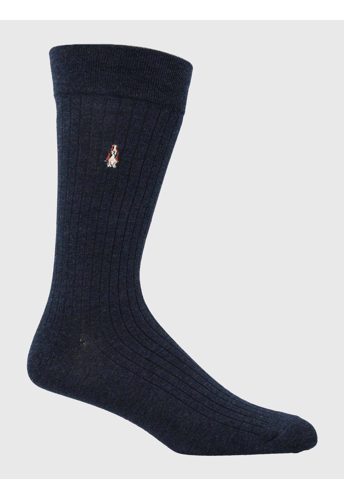 Calcetín Algodón Hombre C Cuff Dogembro Azul-0