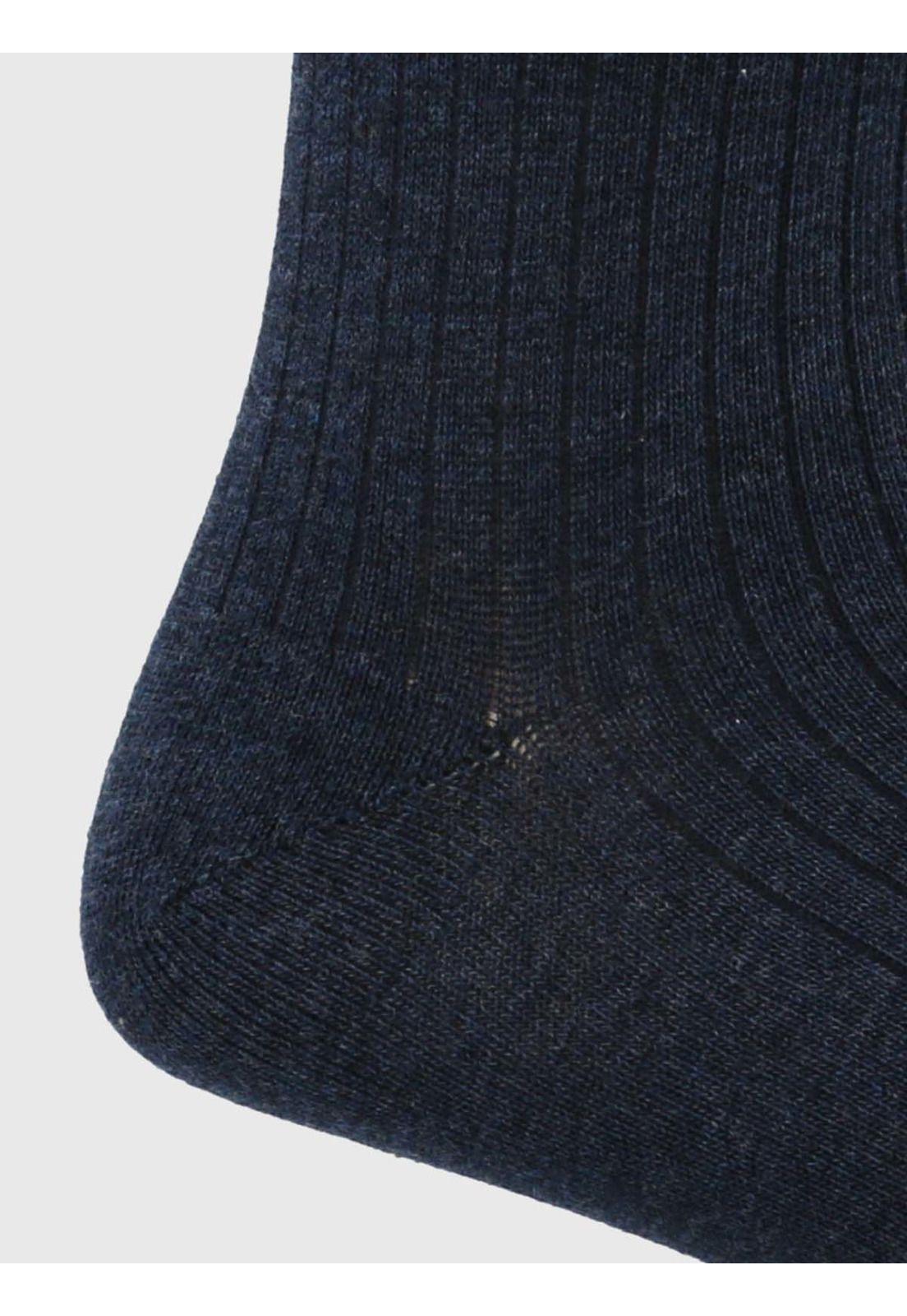 Calcetín Algodón Hombre C Cuff Dogembro Azul-1