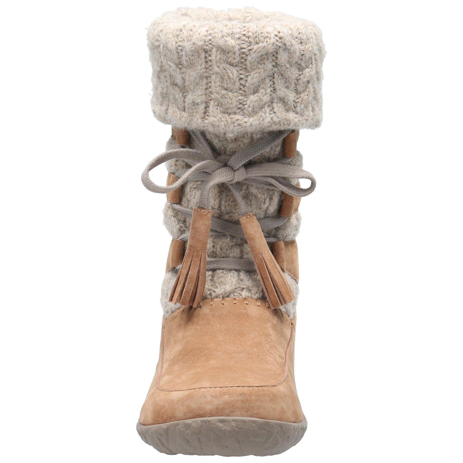 Bota Cuero Mujer New Tahoe Café Claro-3