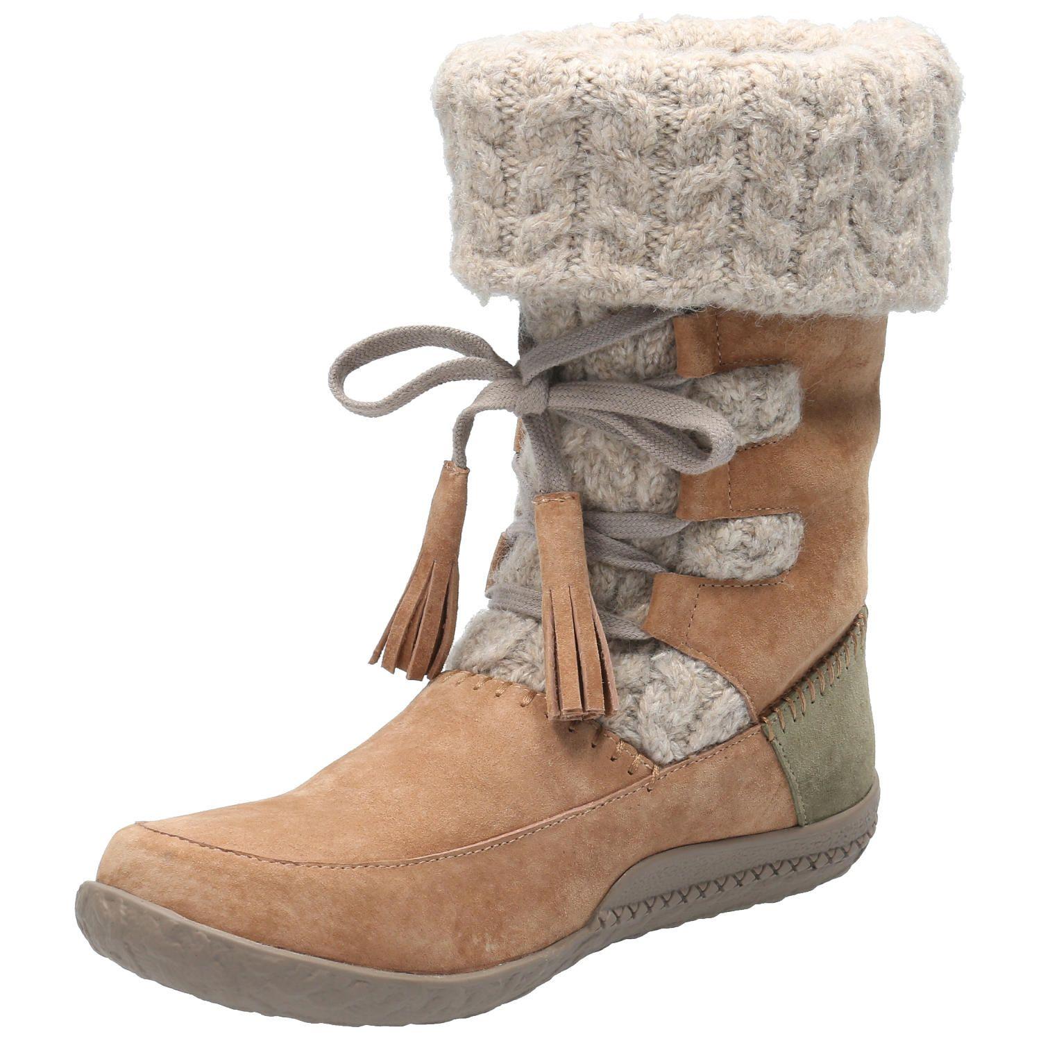 Bota Cuero Mujer New Tahoe Café Claro-4