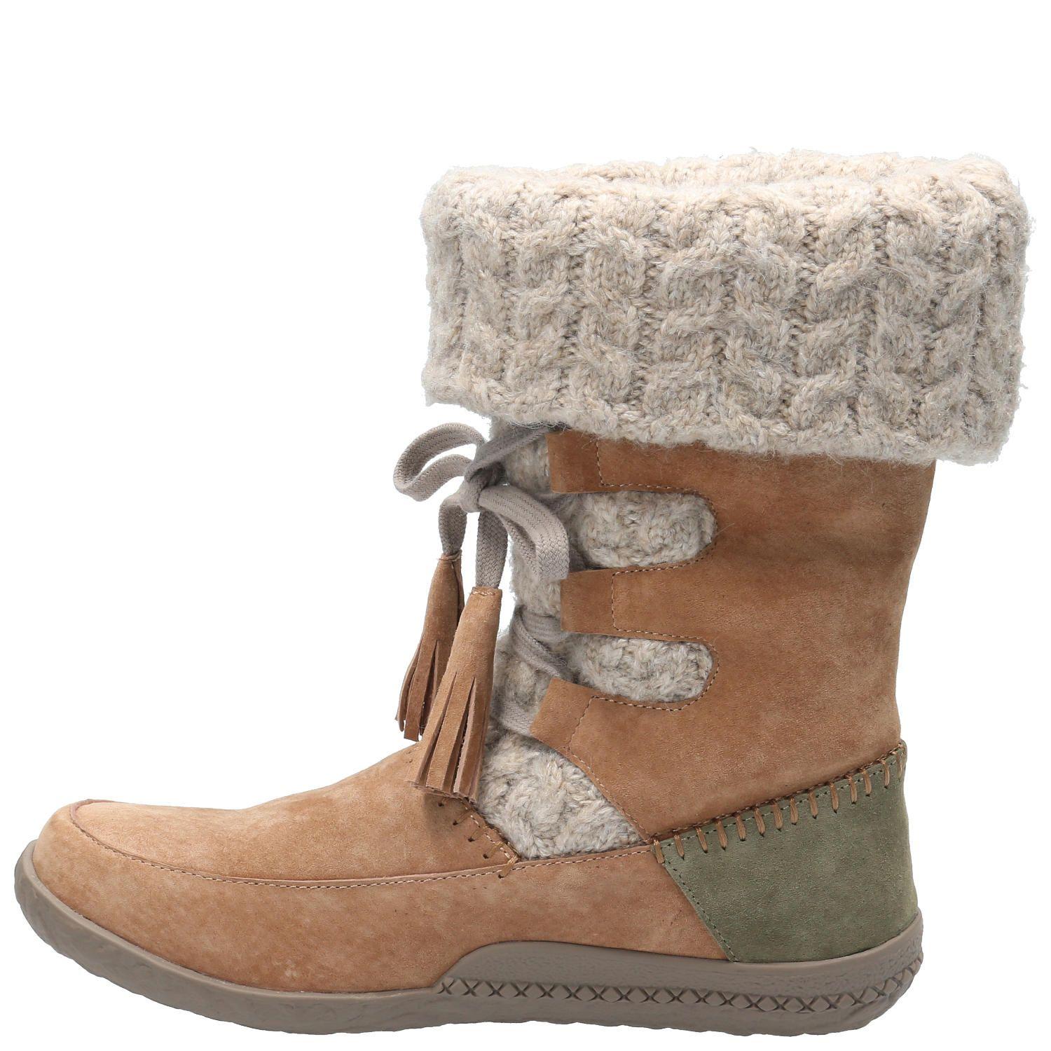 Bota Cuero Mujer New Tahoe Café Claro-5