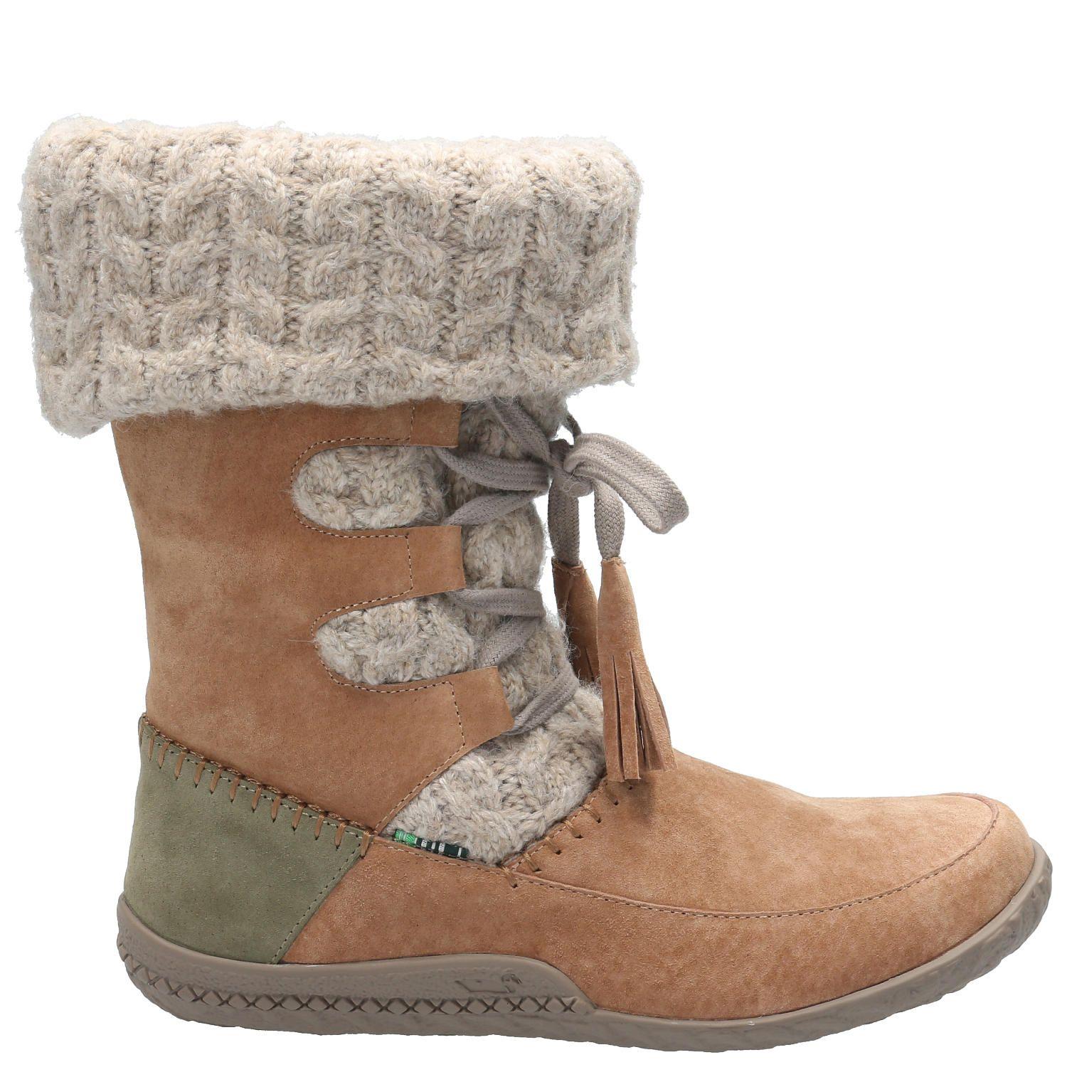 Bota Cuero Mujer New Tahoe Café Claro-0