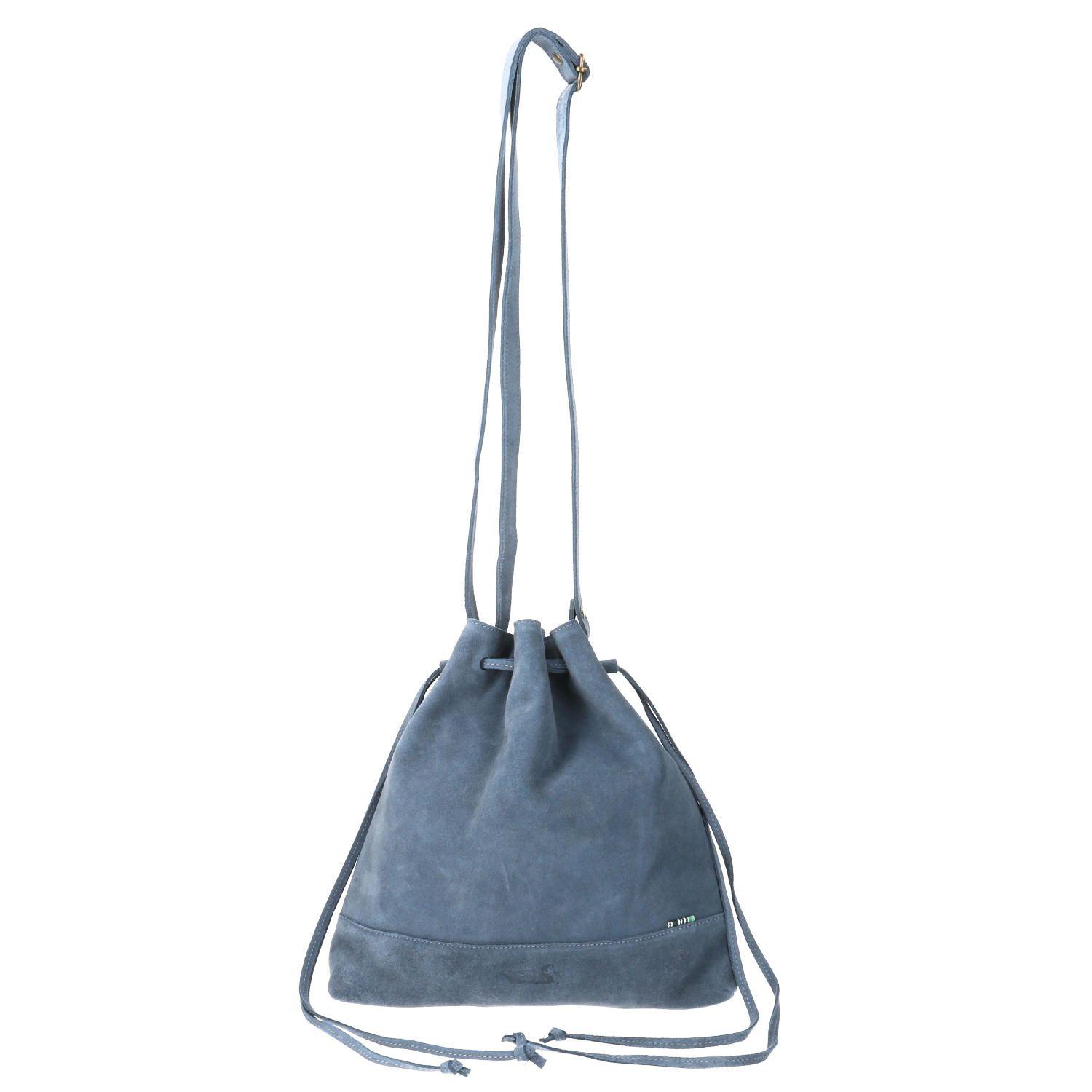 Cartera Cuero Mujer Muggia Cross Azul-1