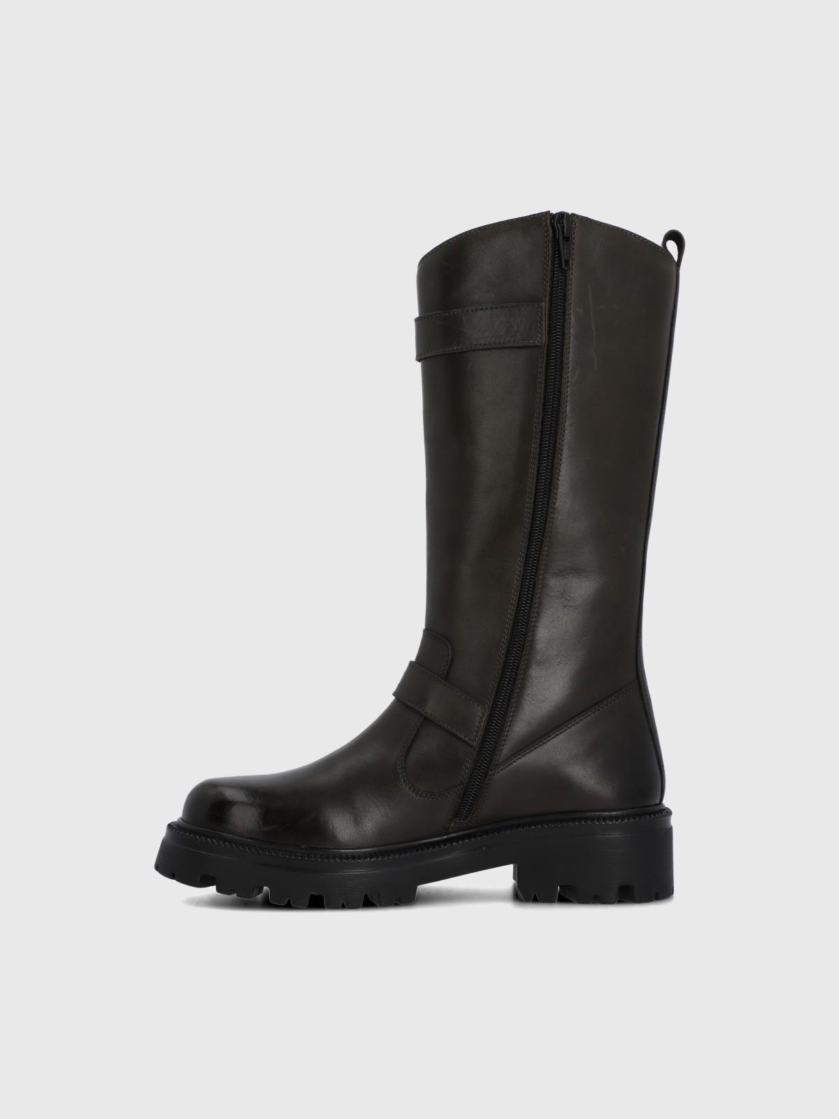 Bota Cuero Mujer Birla Verde-4