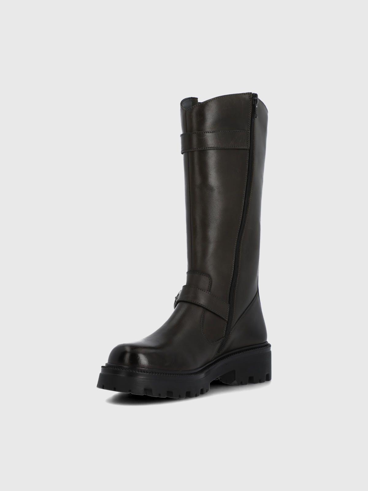 Bota Cuero Mujer Birla Verde-5