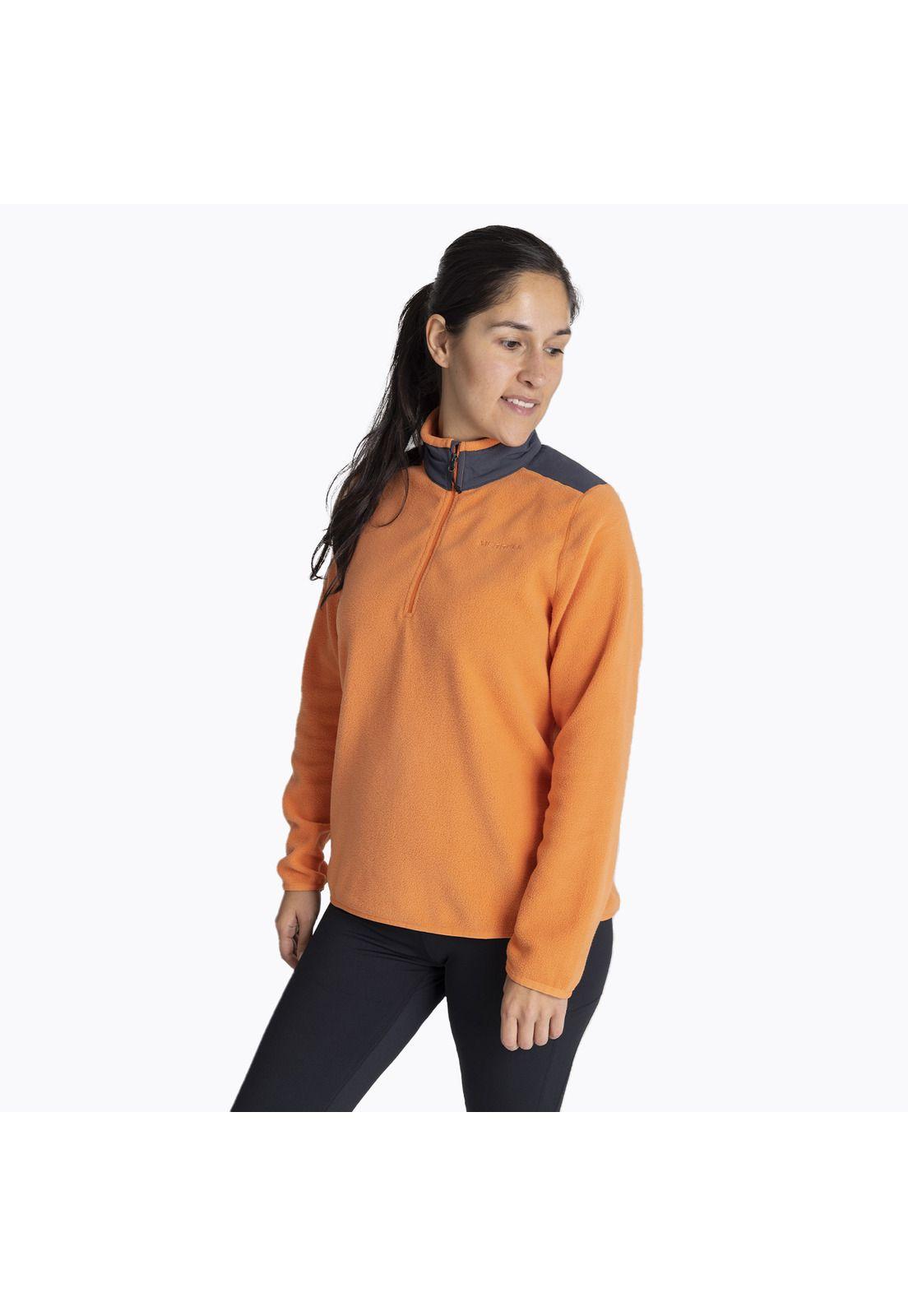 Polar Mujer Terrain 1/4 Zip Naranja-1