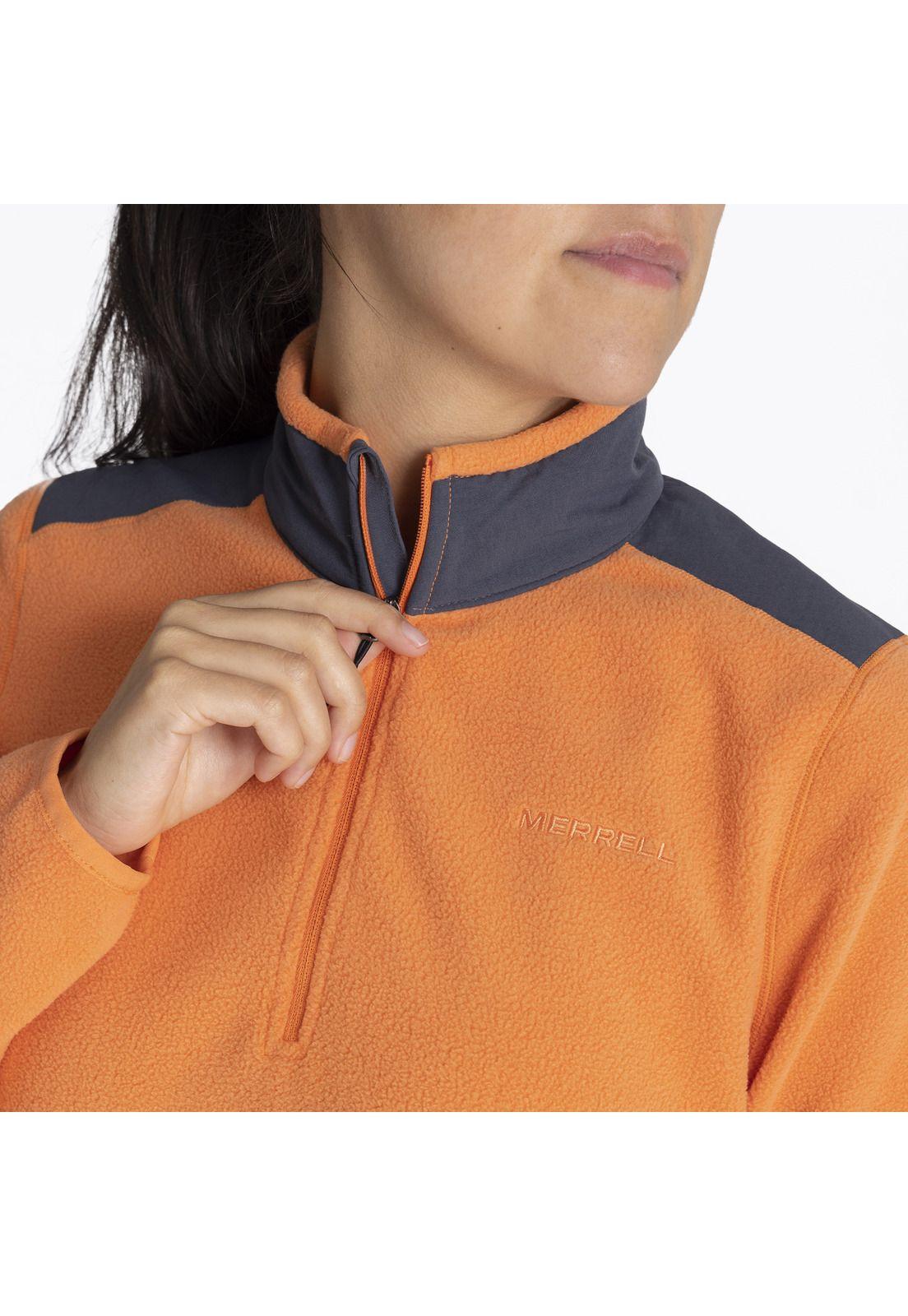 Polar Mujer Terrain 1/4 Zip Naranja-4