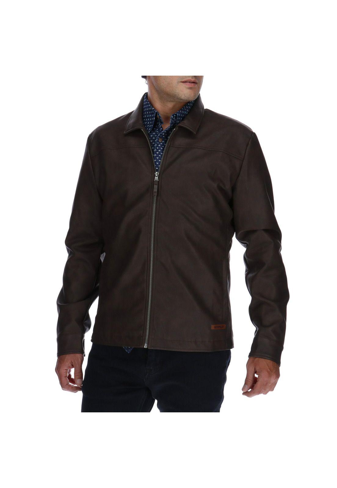 Chaqueta Thompson Faux Café-0