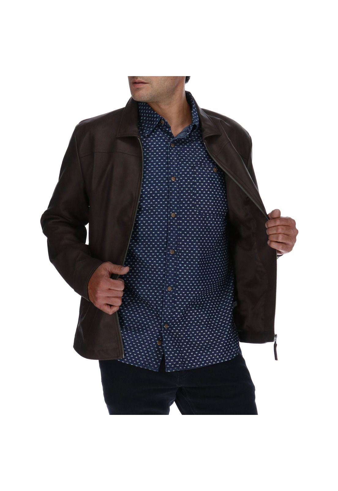 Chaqueta Thompson Faux Café-3