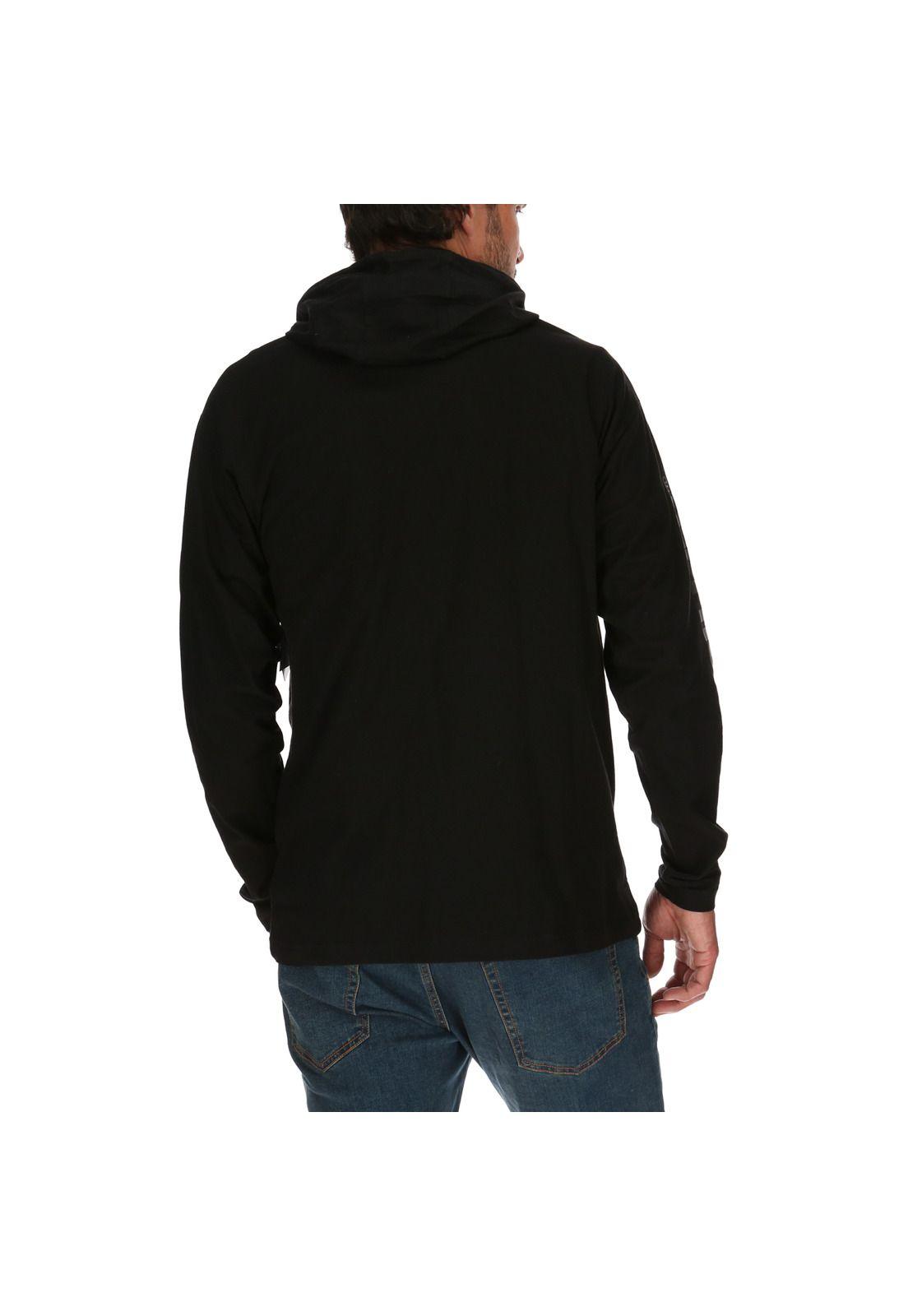Poleron Hombre Upf Hooded Banner Negro-2
