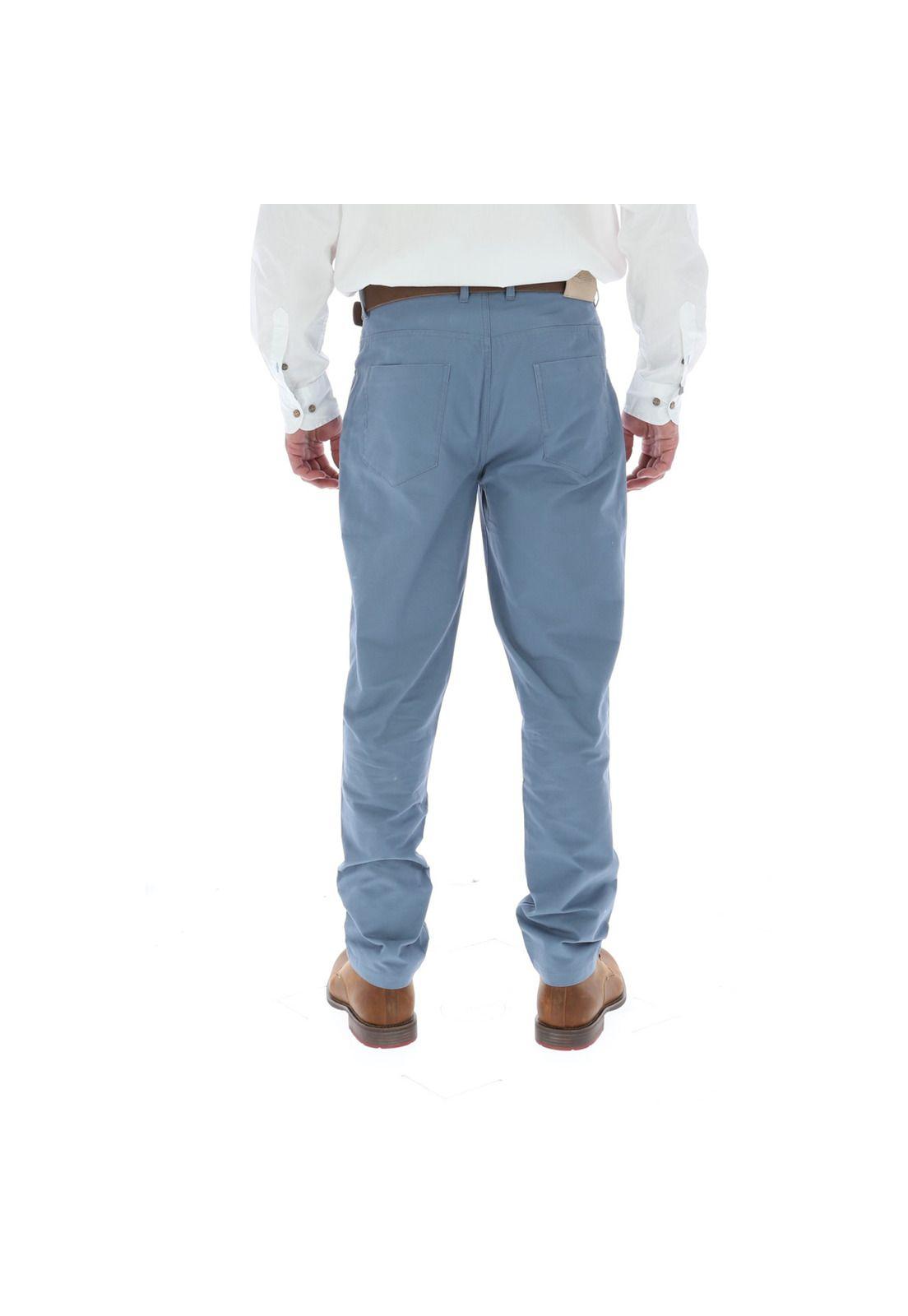 Pantalón Hombre Algodón Kabul Celeste-2