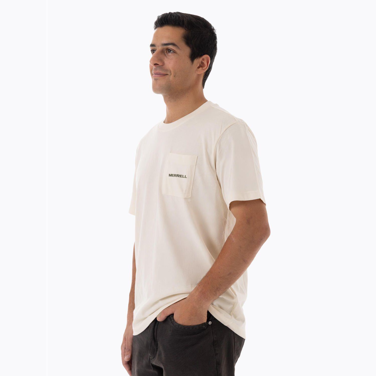 Polera Manga Corta Hombre Relax Pocket Beige-1