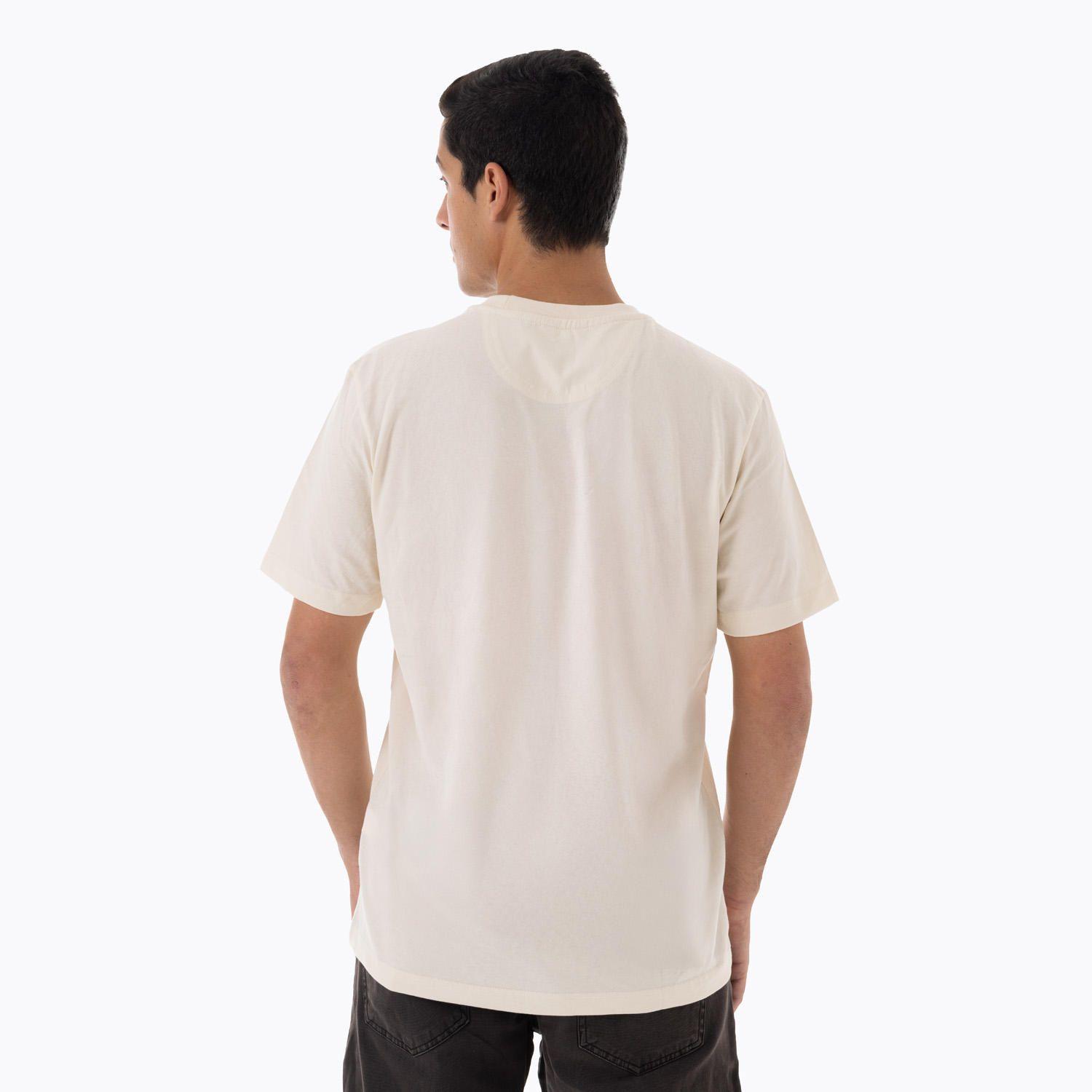 Polera Manga Corta Hombre Relax Pocket Beige-3