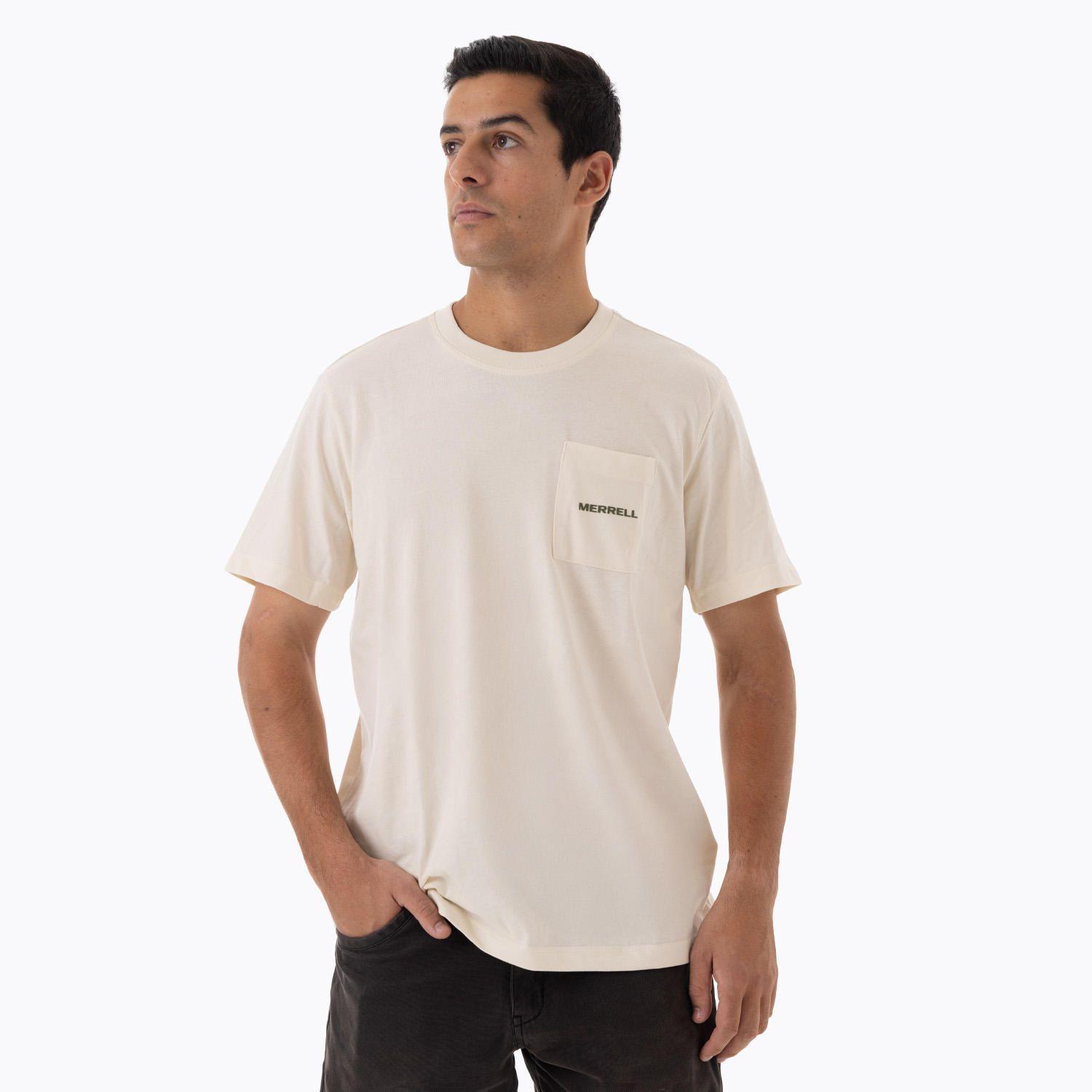 Polera Manga Corta Hombre Relax Pocket Beige-0