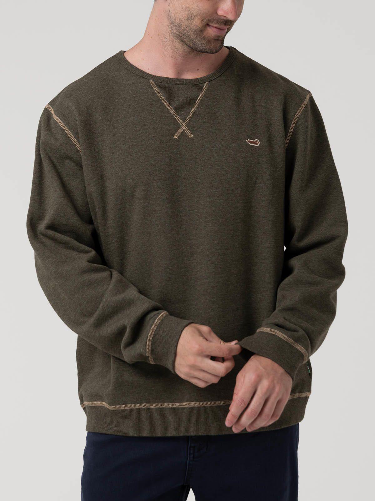 Polerón Algodón Orgánico Hombre Frateli Verde-4