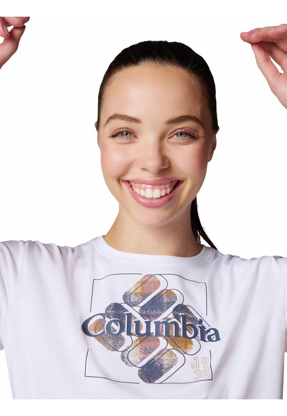 Polera Mujer Sun Trek Graphic Blanco-3