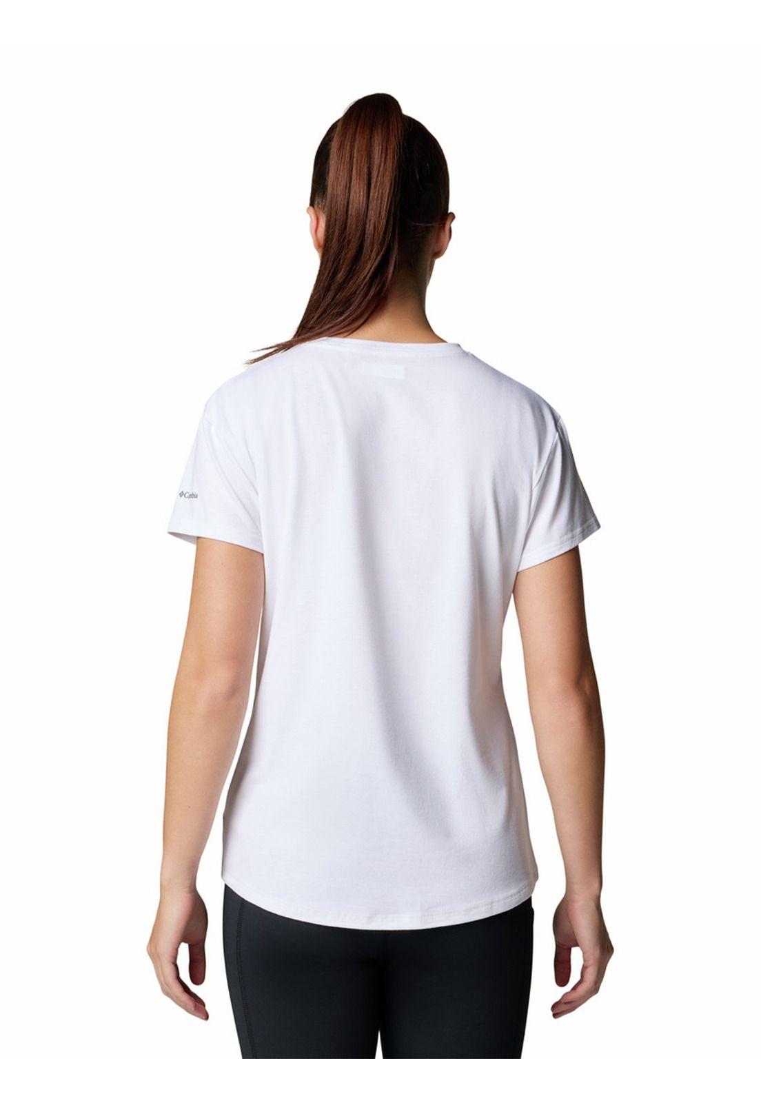 Polera Mujer Sun Trek Graphic Blanco-4
