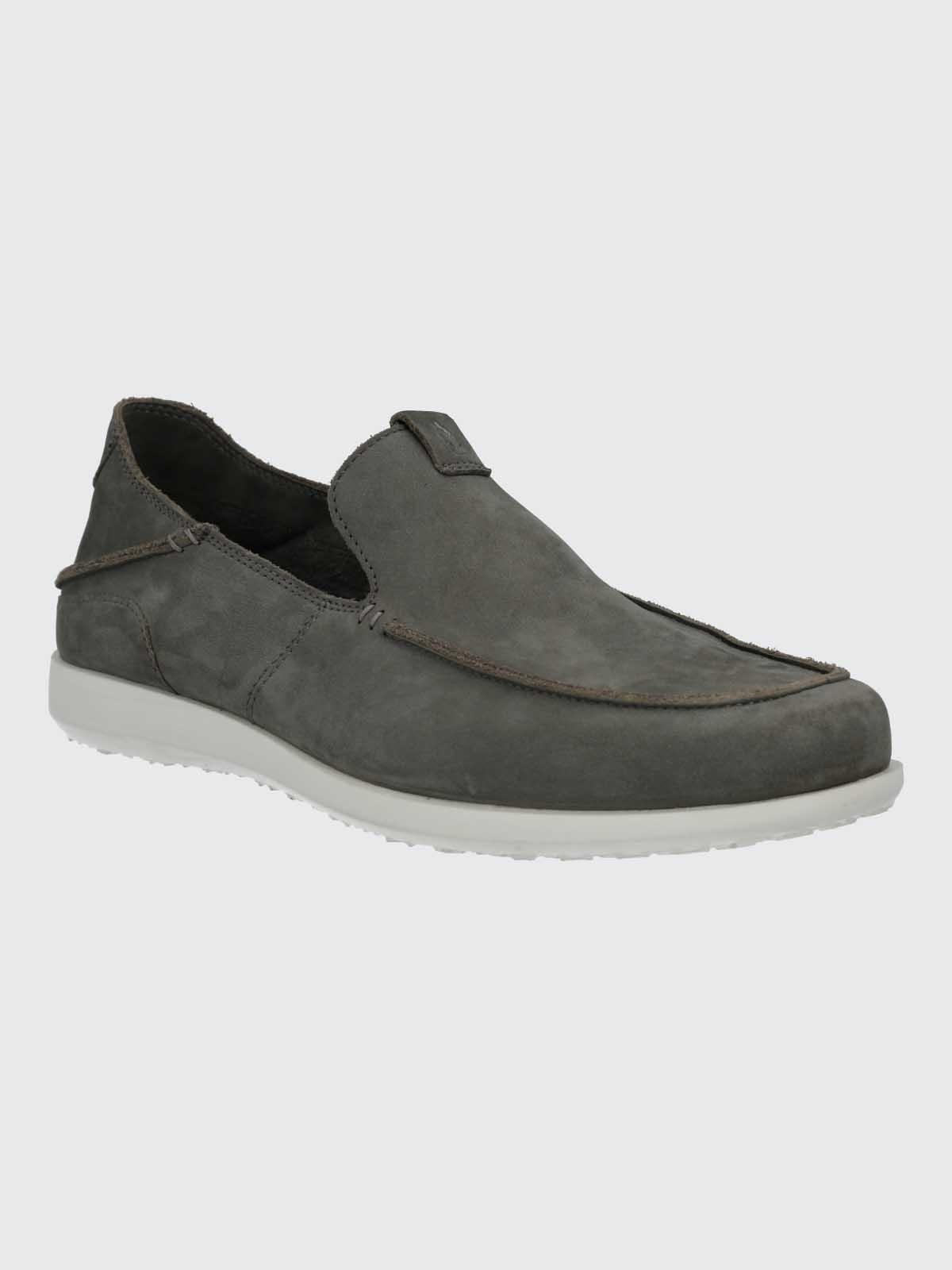 Mocasin Cuero Hombre Welsh Gris-0