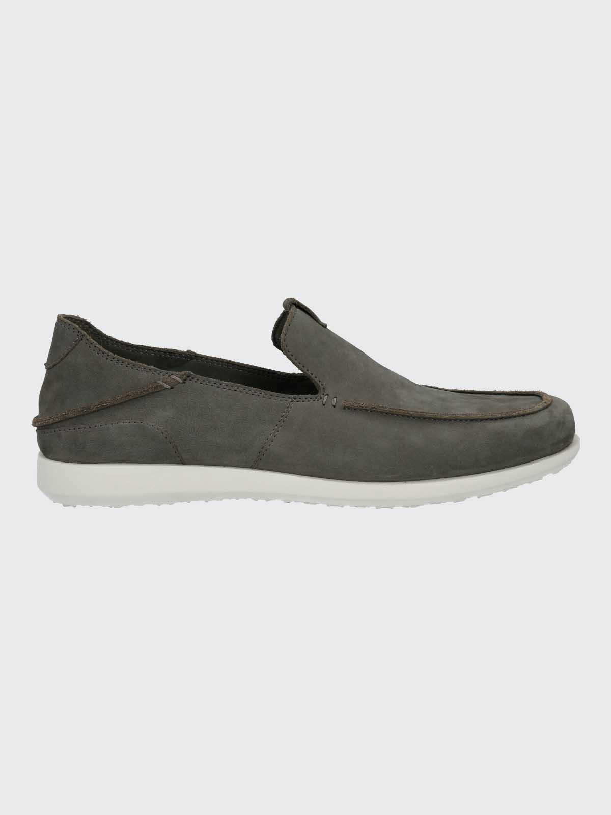 Mocasin Cuero Hombre Welsh Gris-1