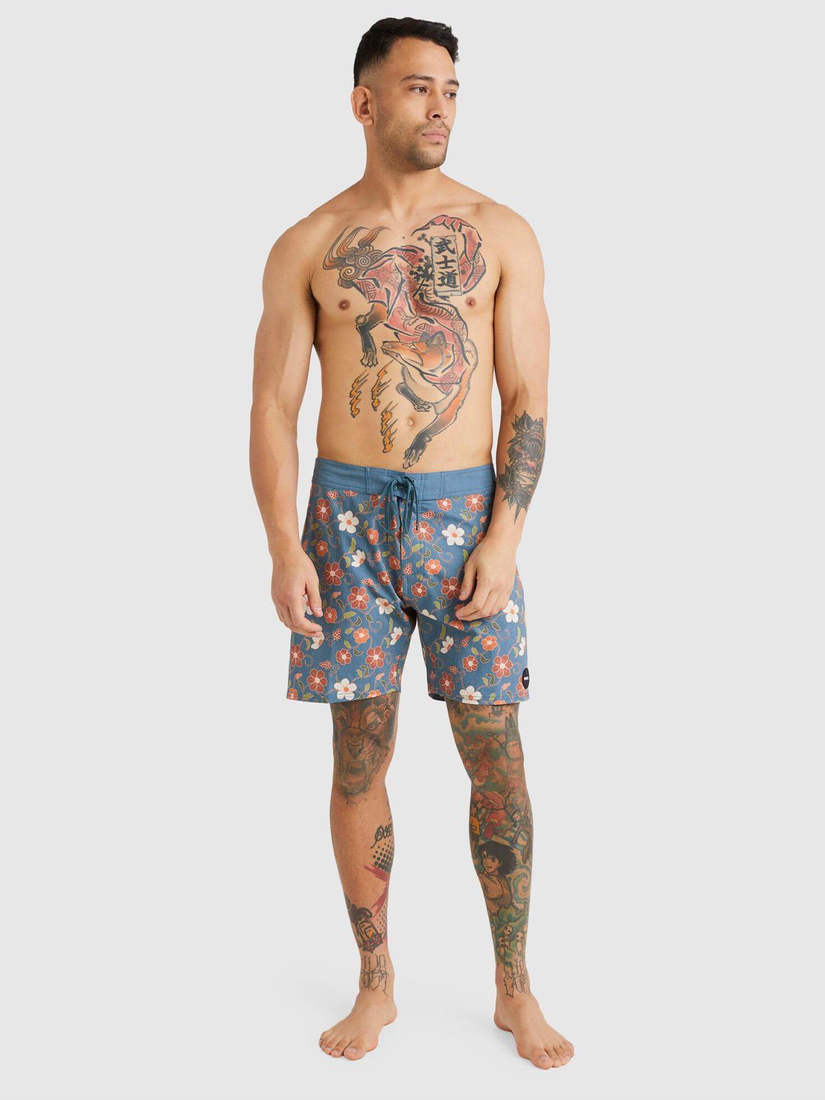 Traje de Baño Hombre Atlas Trunk Azul-4