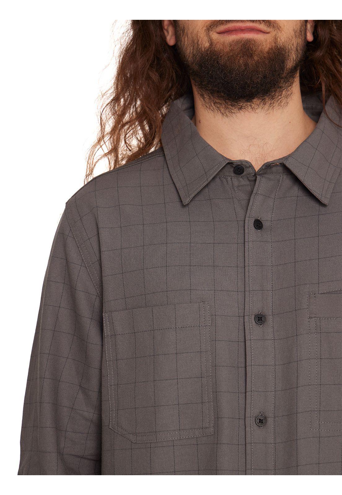Camisa Manga Larga Hombre Gris-6