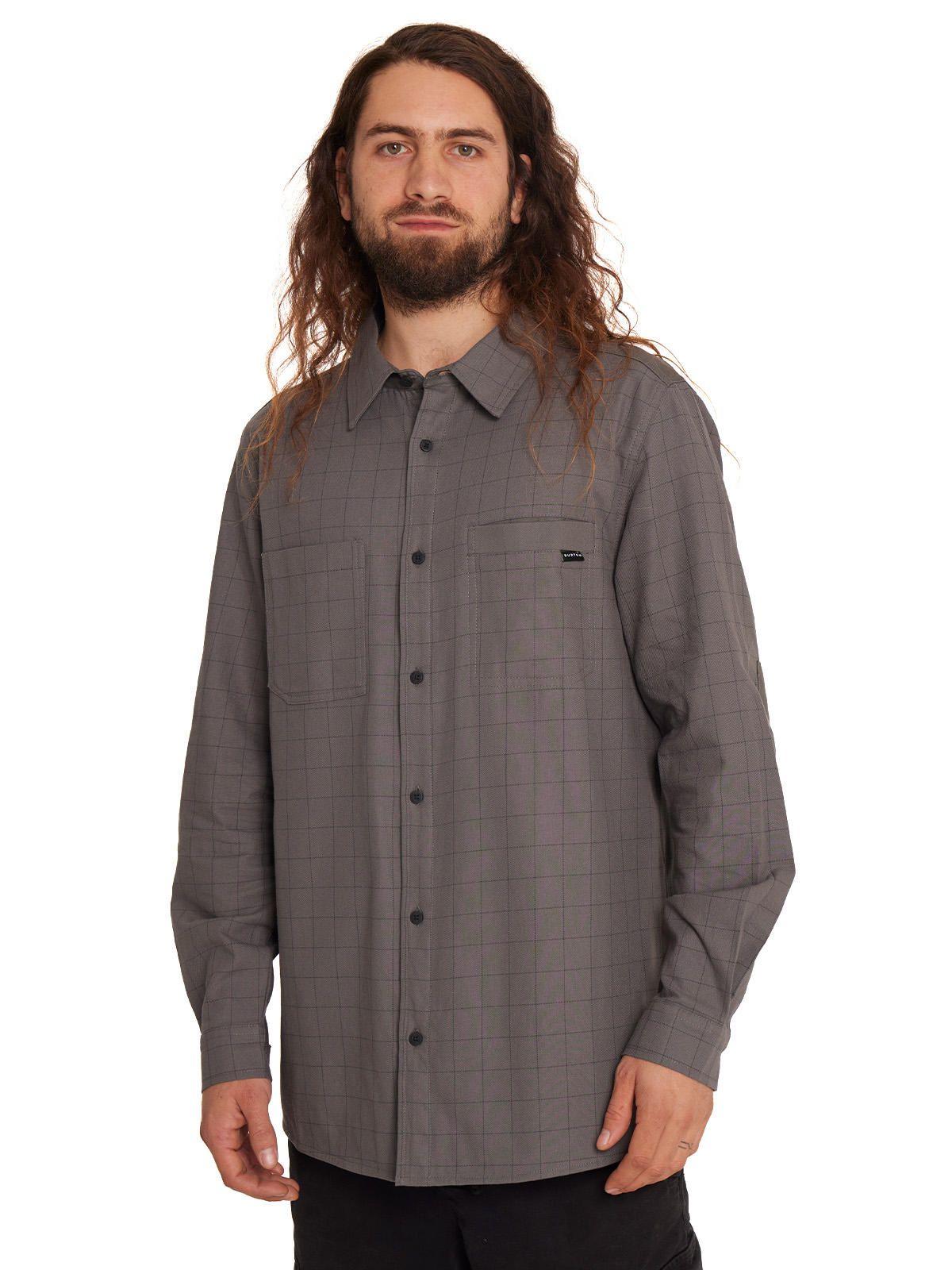 Camisa Manga Larga Hombre Gris-0