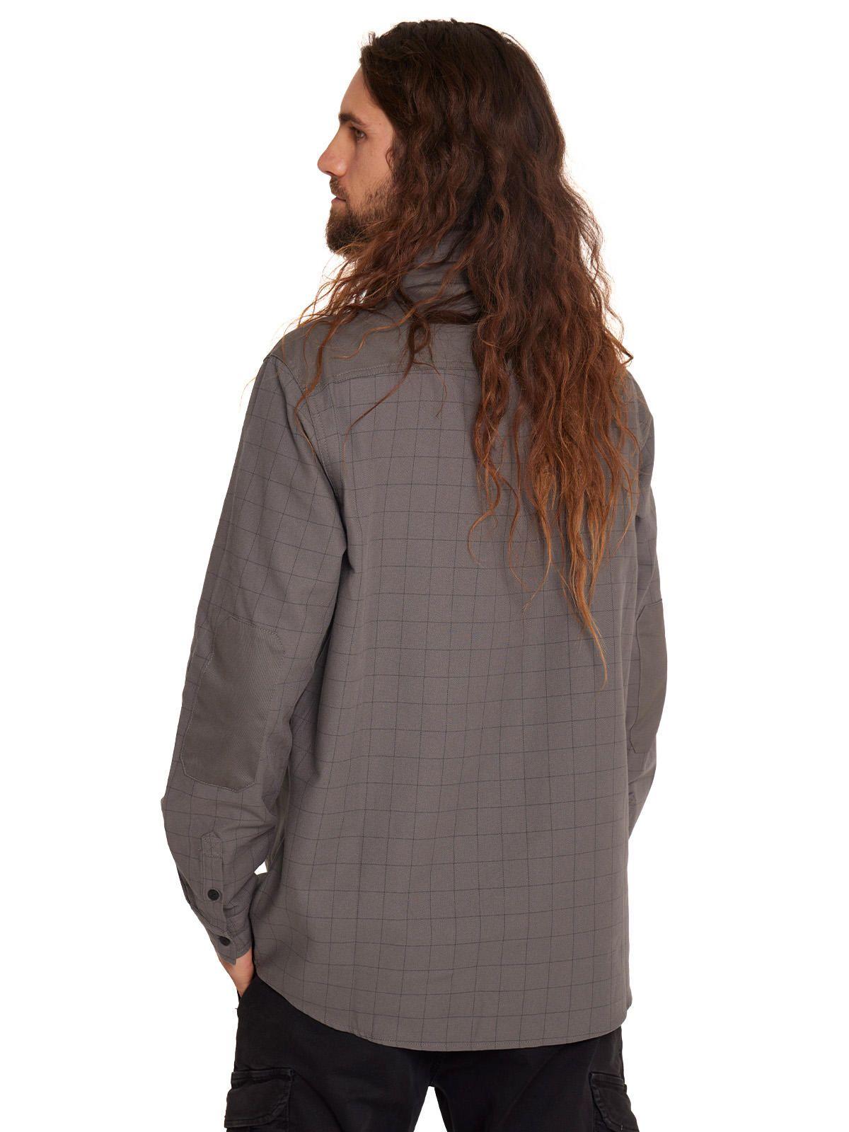 Camisa Manga Larga Hombre Gris-3
