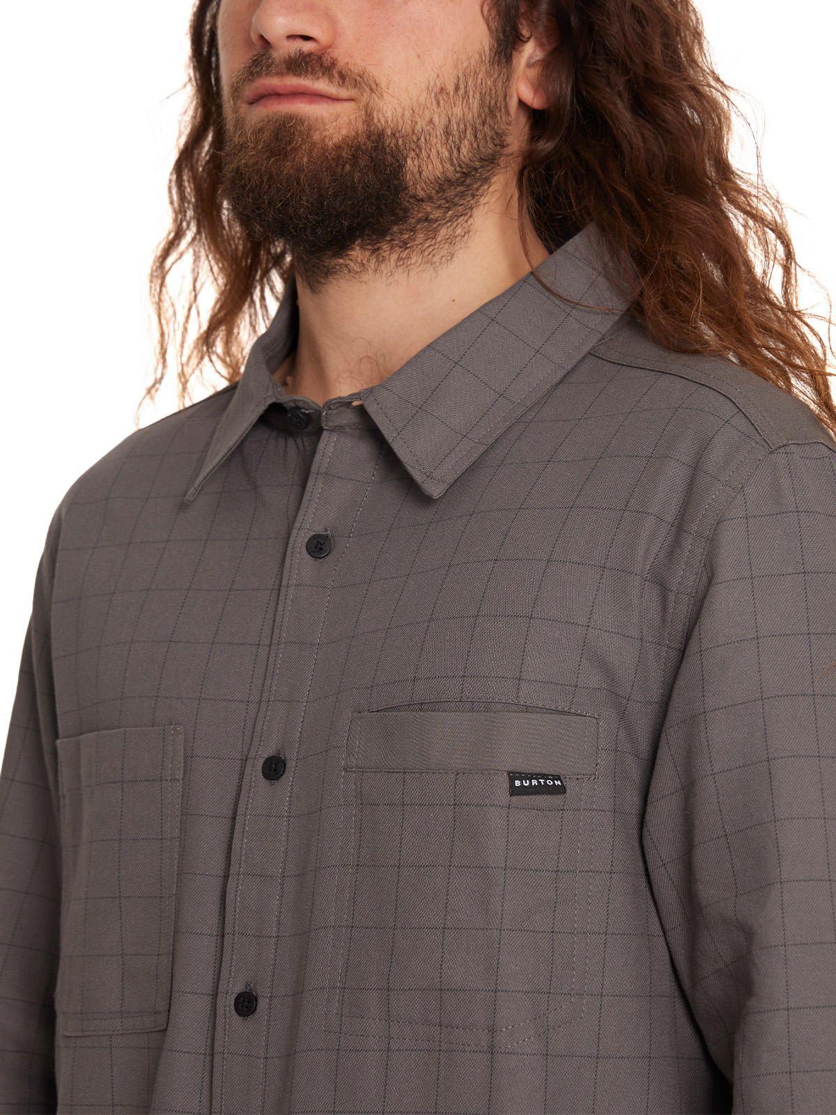 Camisa Manga Larga Hombre Gris-5