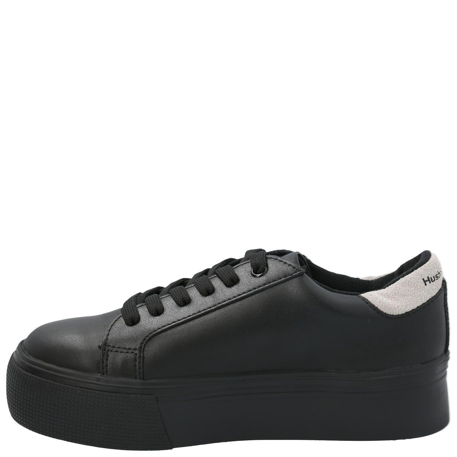 Zapatilla Cuero Niña Quens Negro-7