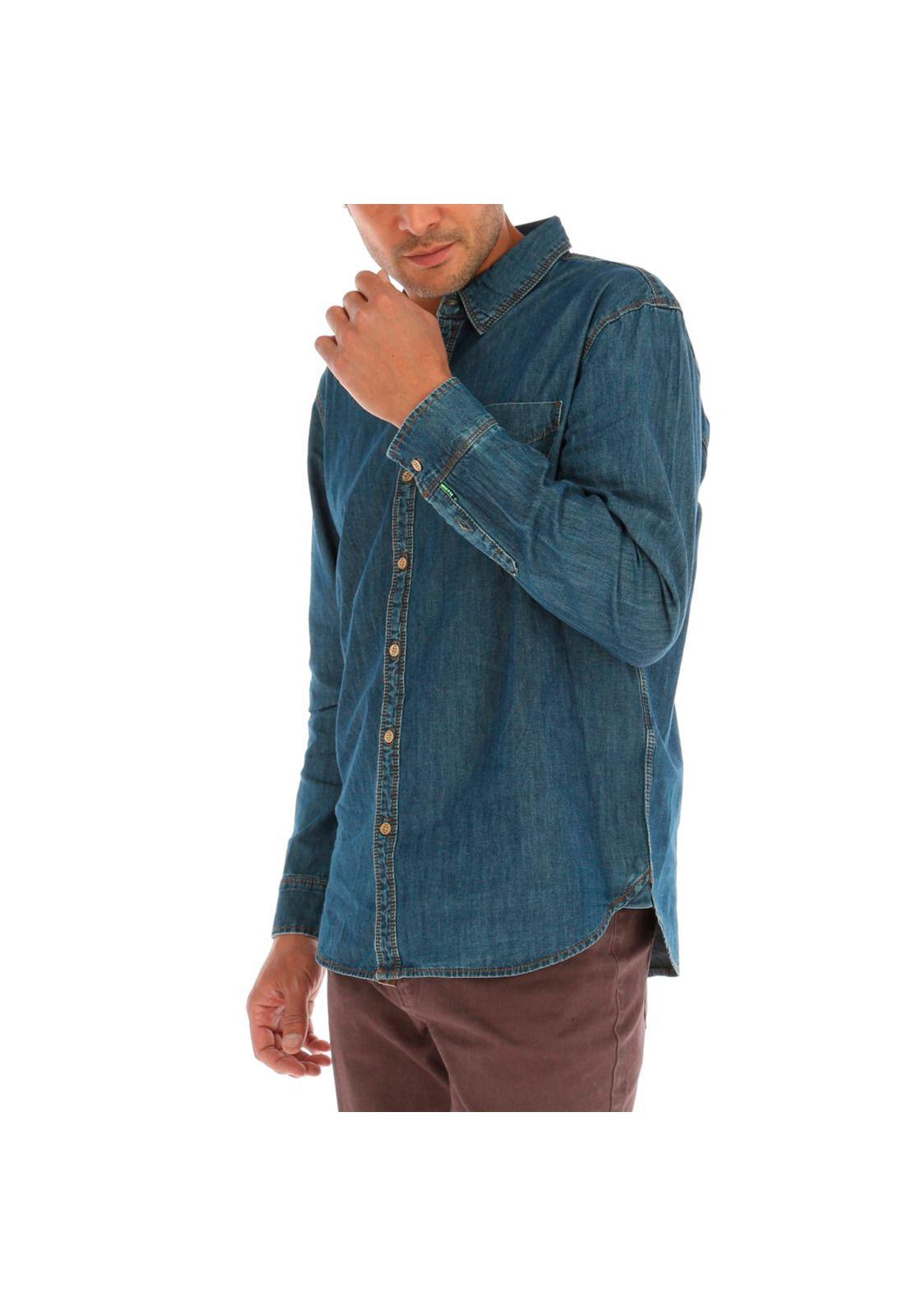 Camisa Denim Rockford Azul-2