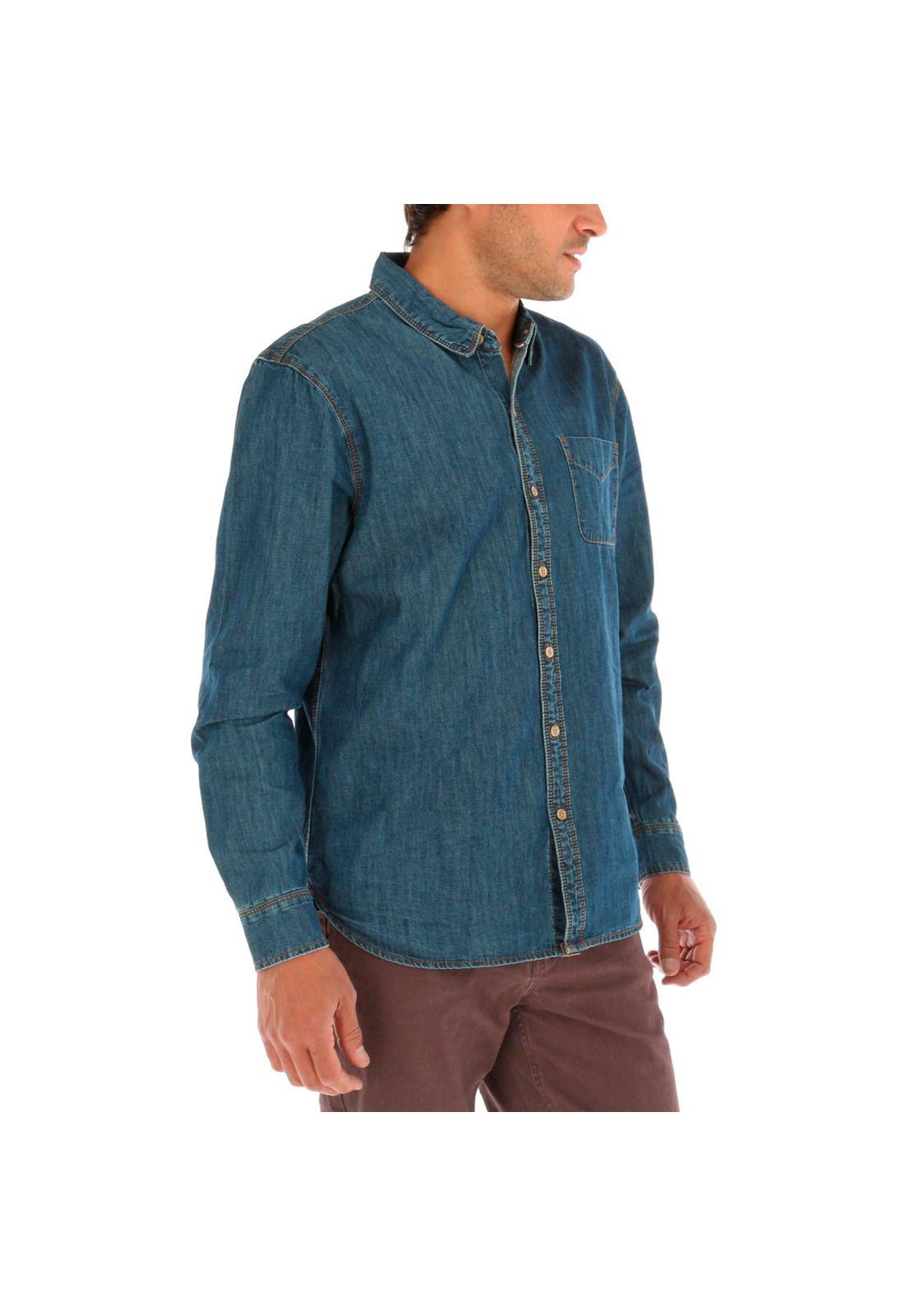 Camisa Denim Rockford Azul-3