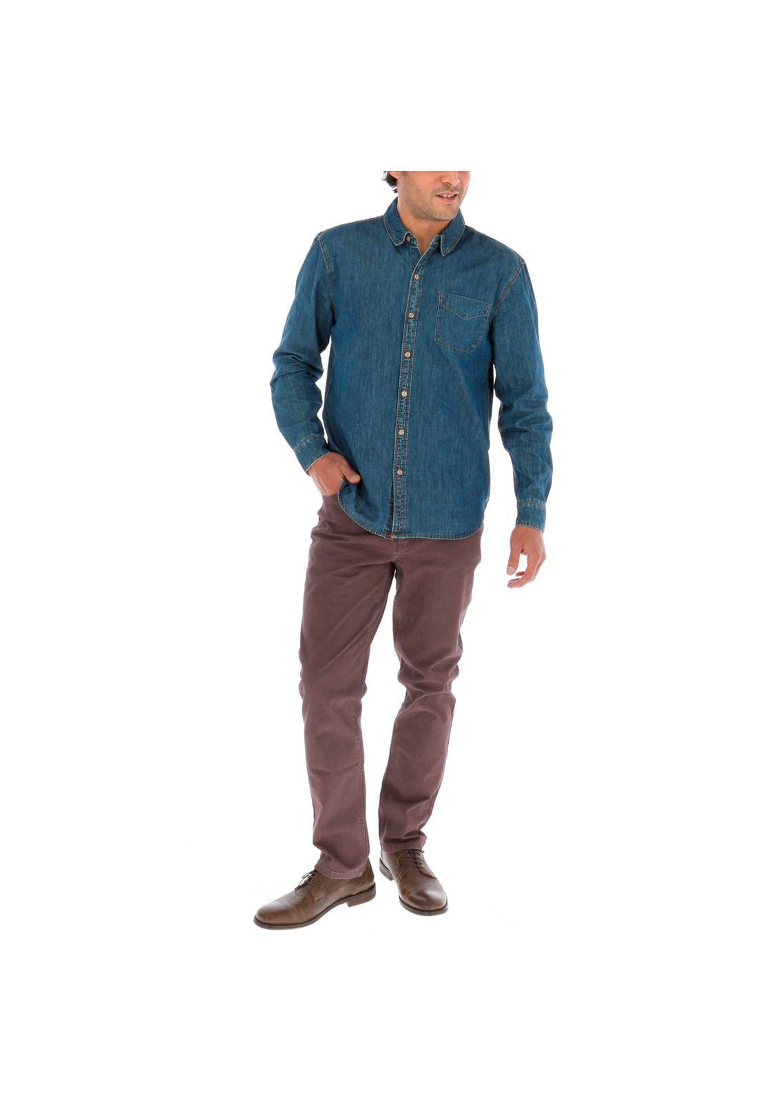 Camisa Denim Rockford Azul-4
